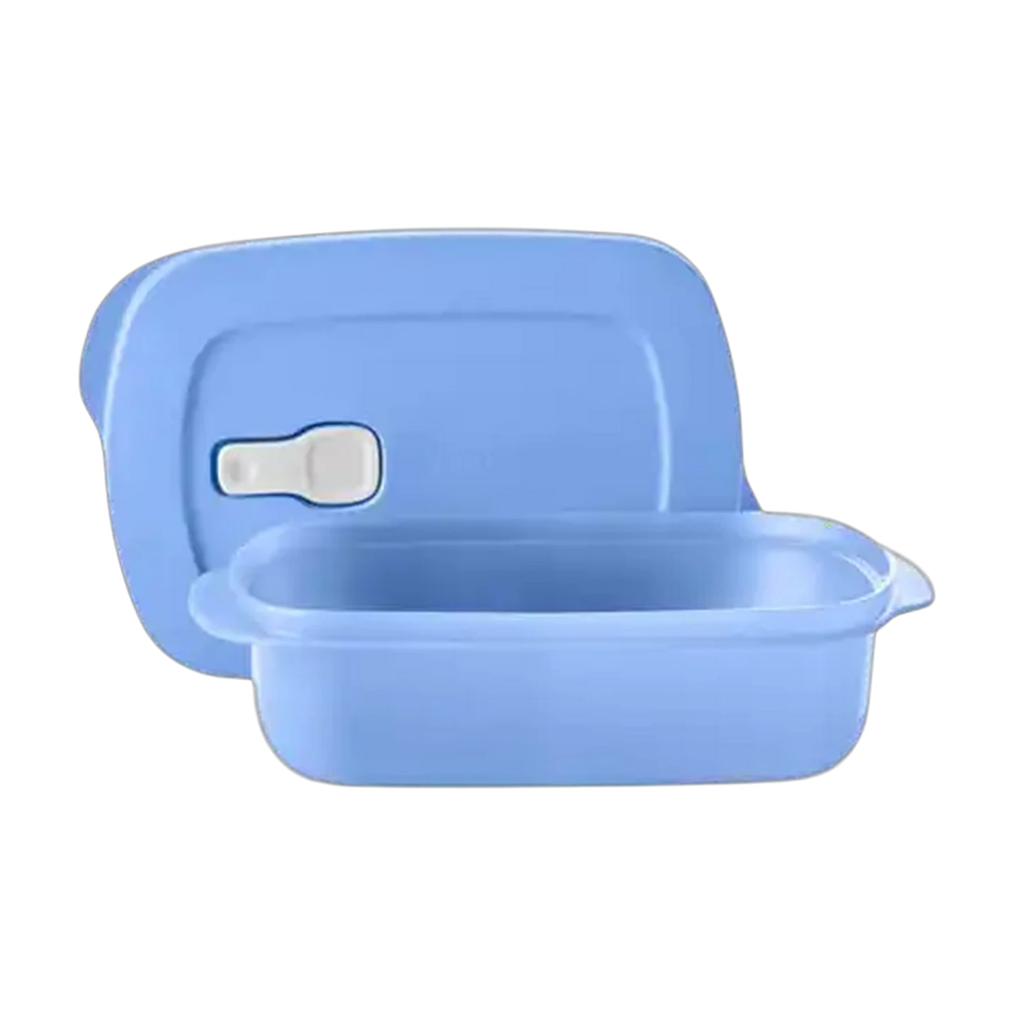 Image of Tupperware Blue Micro Container Rectangular 1L