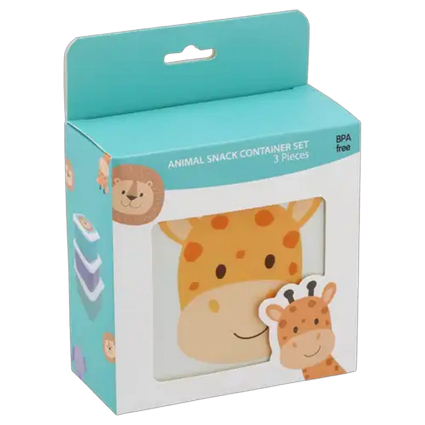 Image of Animal Snack Container Set 3 Piece