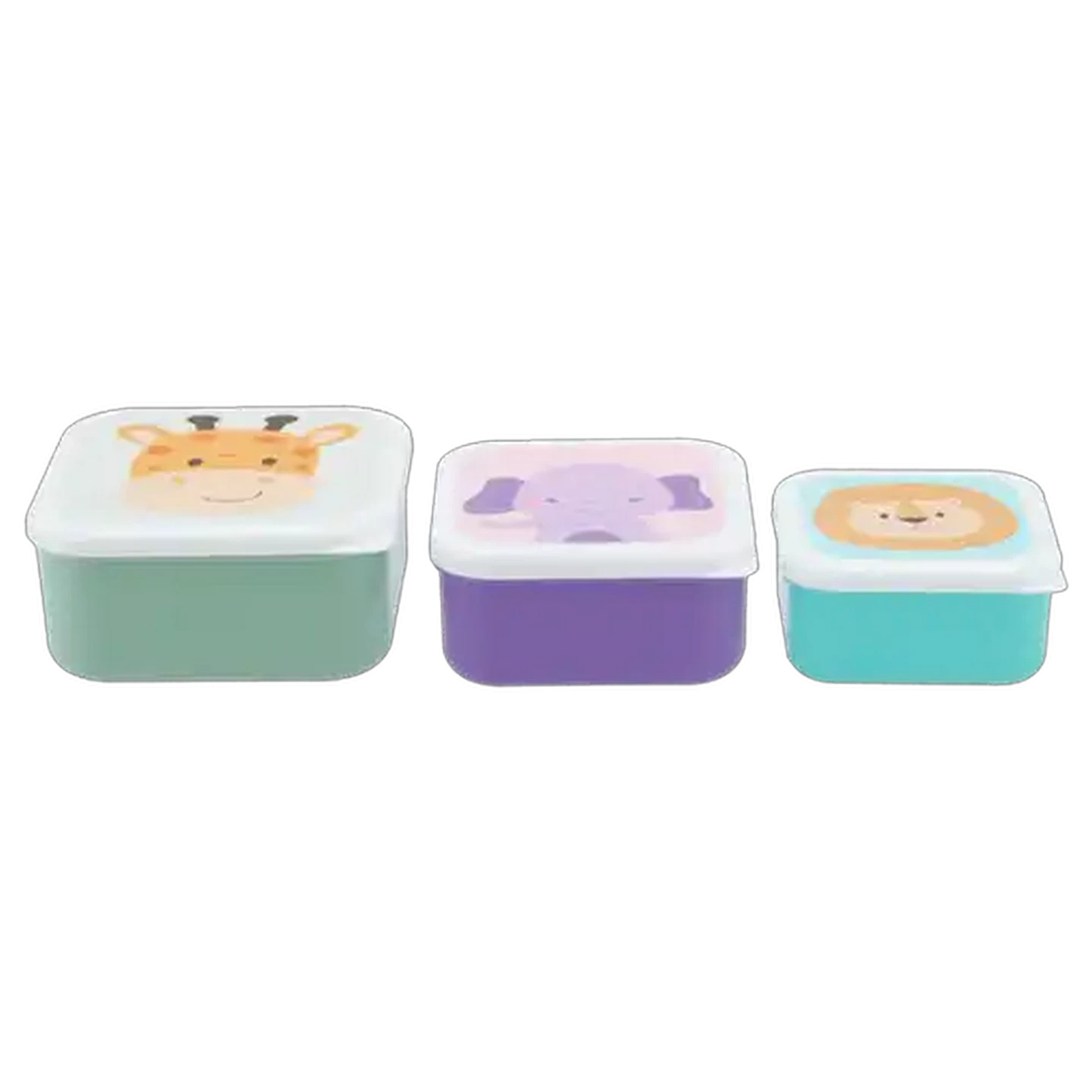 Image of Animal Snack Container Set 3 Piece