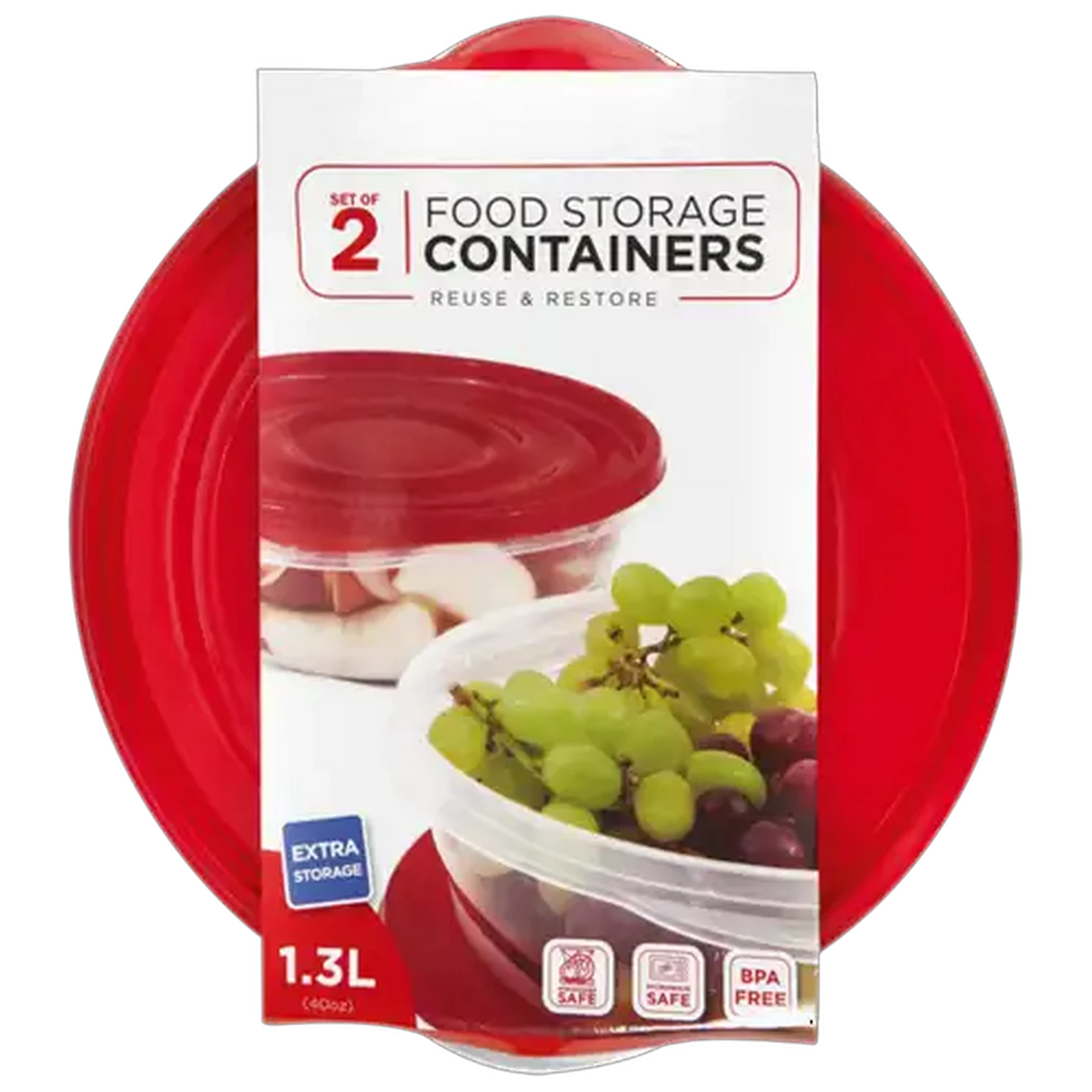 Image of Fresh Work Round Container Set 2 x 1.3L