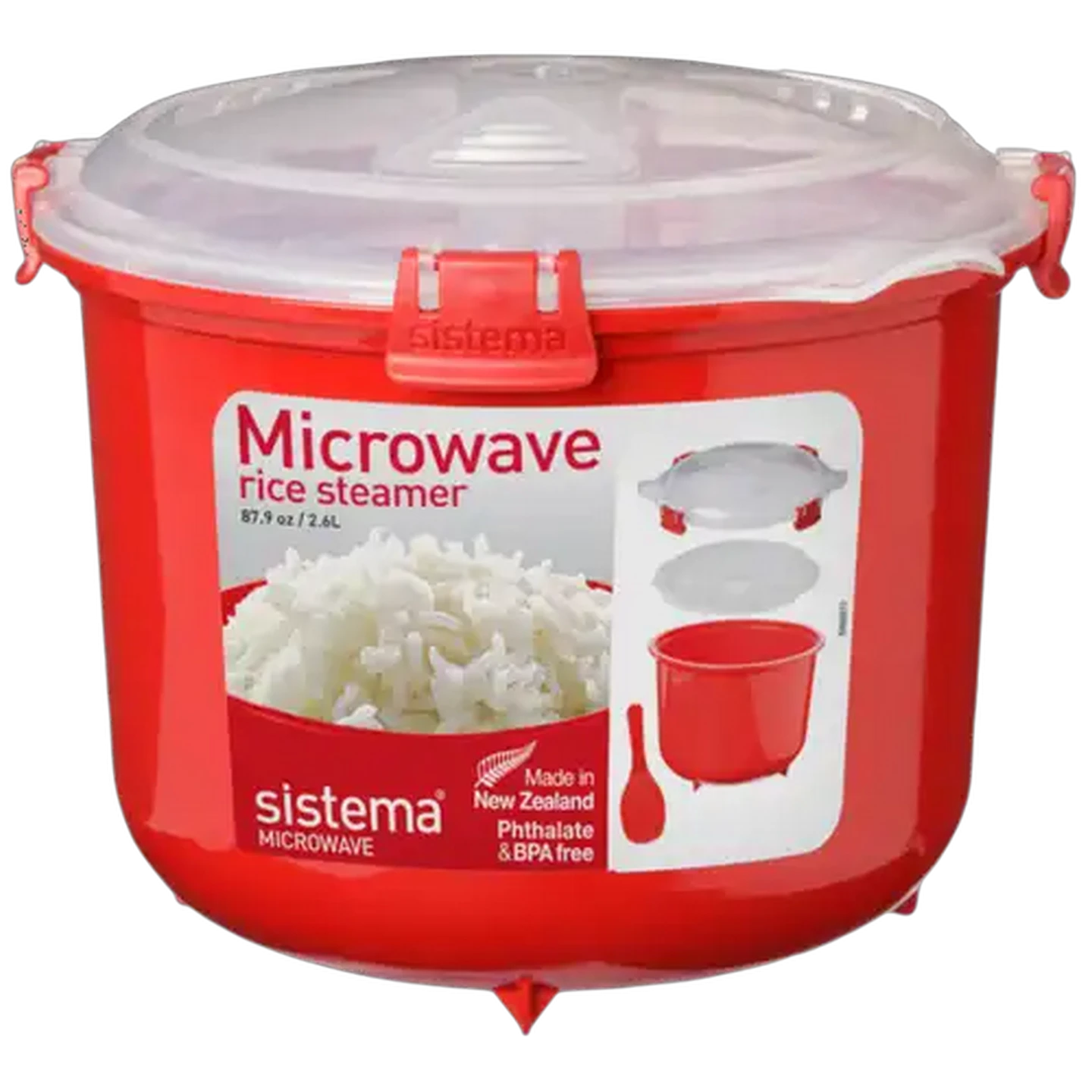 Image of Sistema Red Microwave Rice Cooker 2.6L