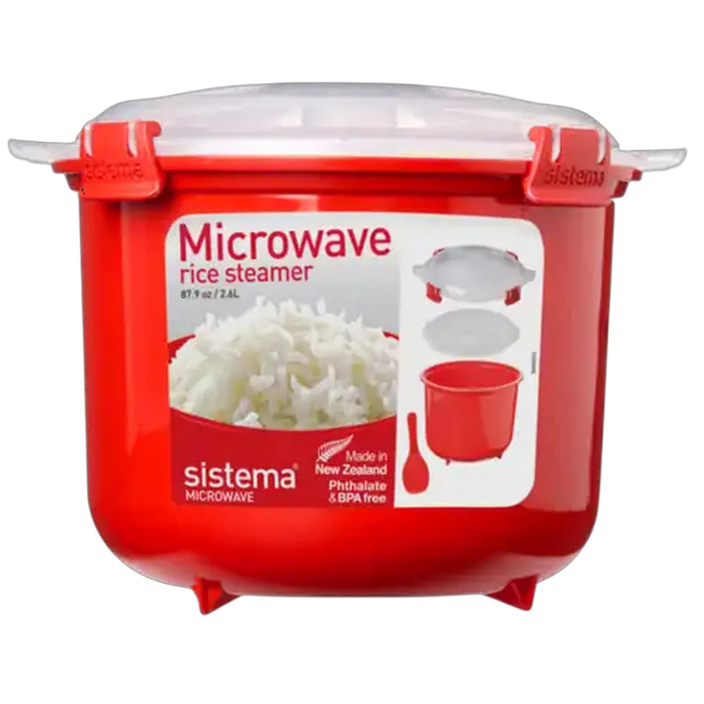 Image of Sistema Red Microwave Rice Cooker 2.6L