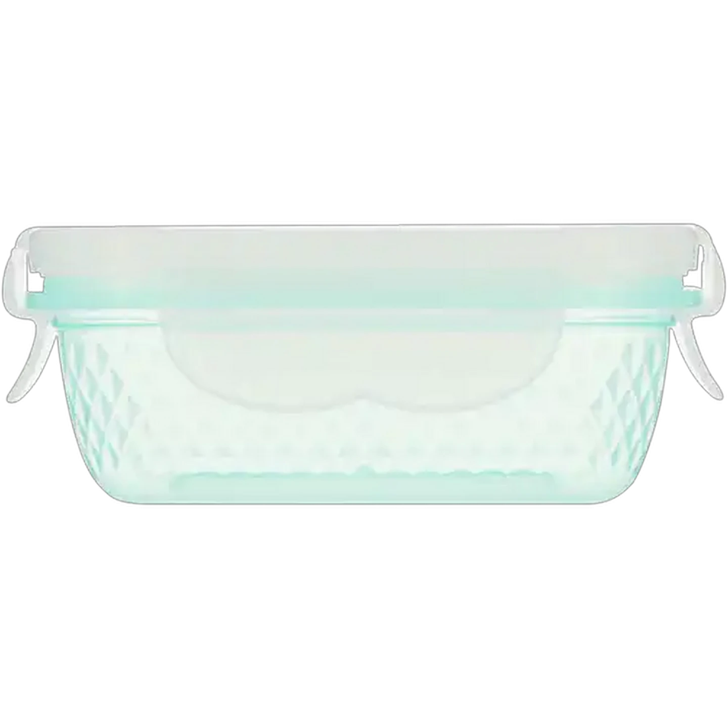Image of Diamond Plastic Container with Clips 200ml