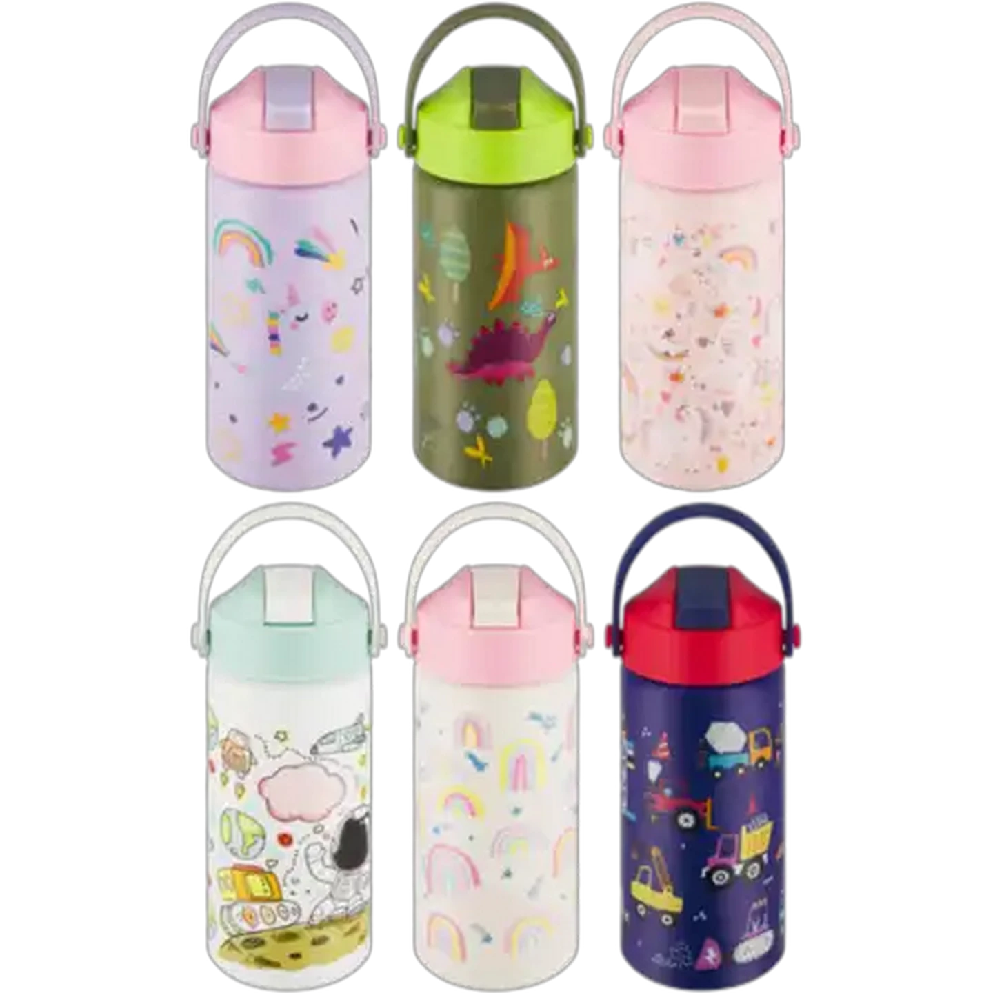 Image of Kids Bottle with Straw 500ml (Design May Vary)