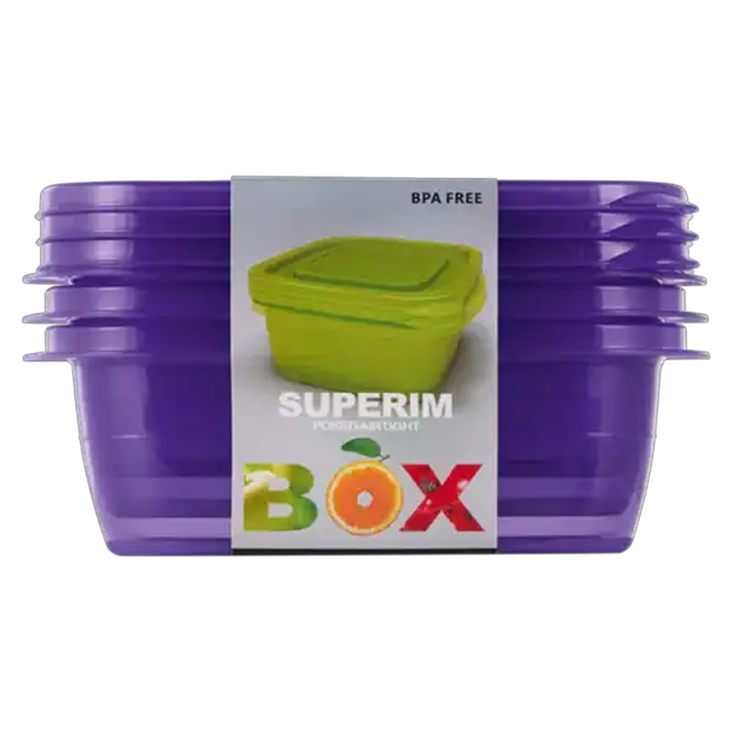 Image of Superim Cube Containers Set 3 x 500ml