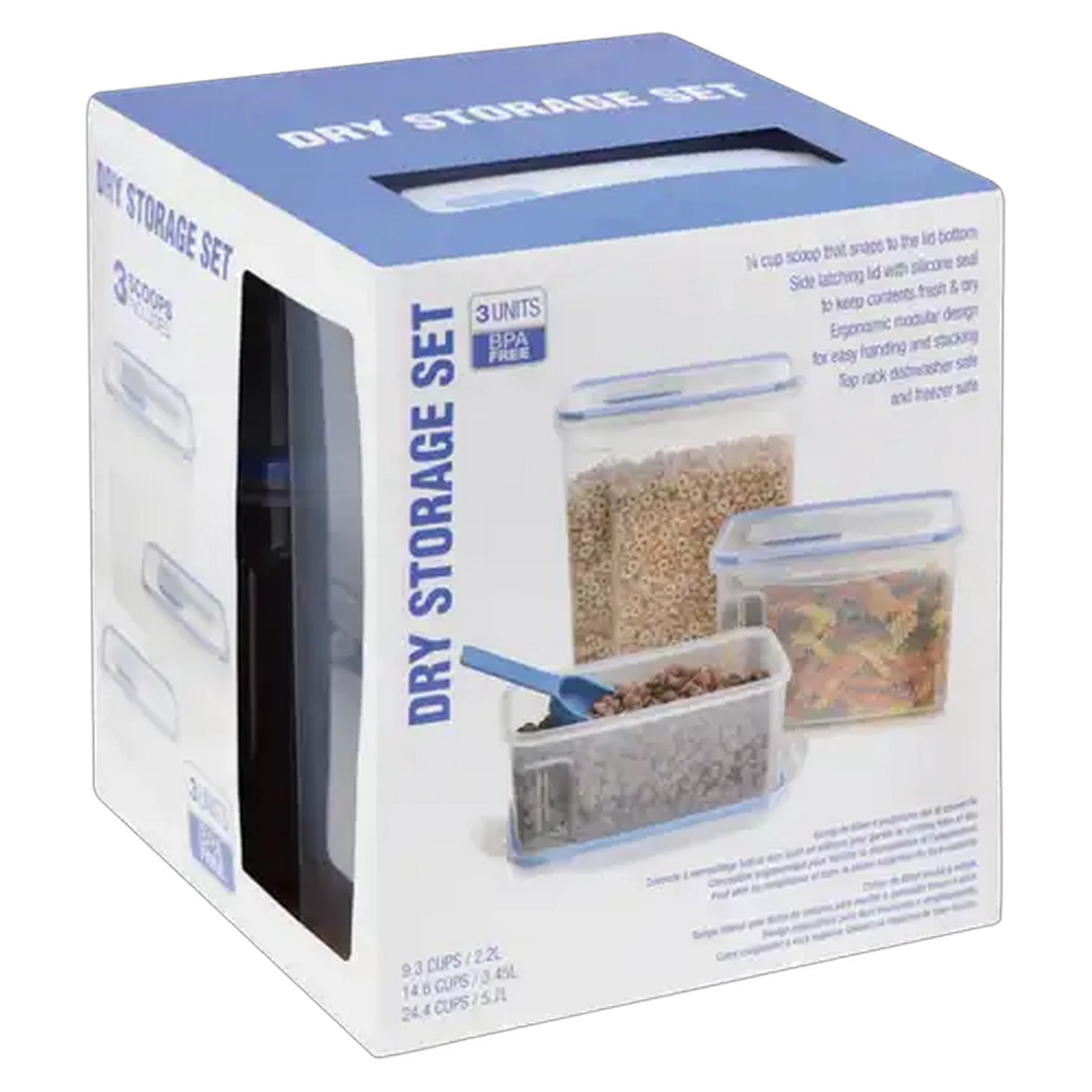 Image of Big Fresh Dry Storage Set With Scoops 6 Piece