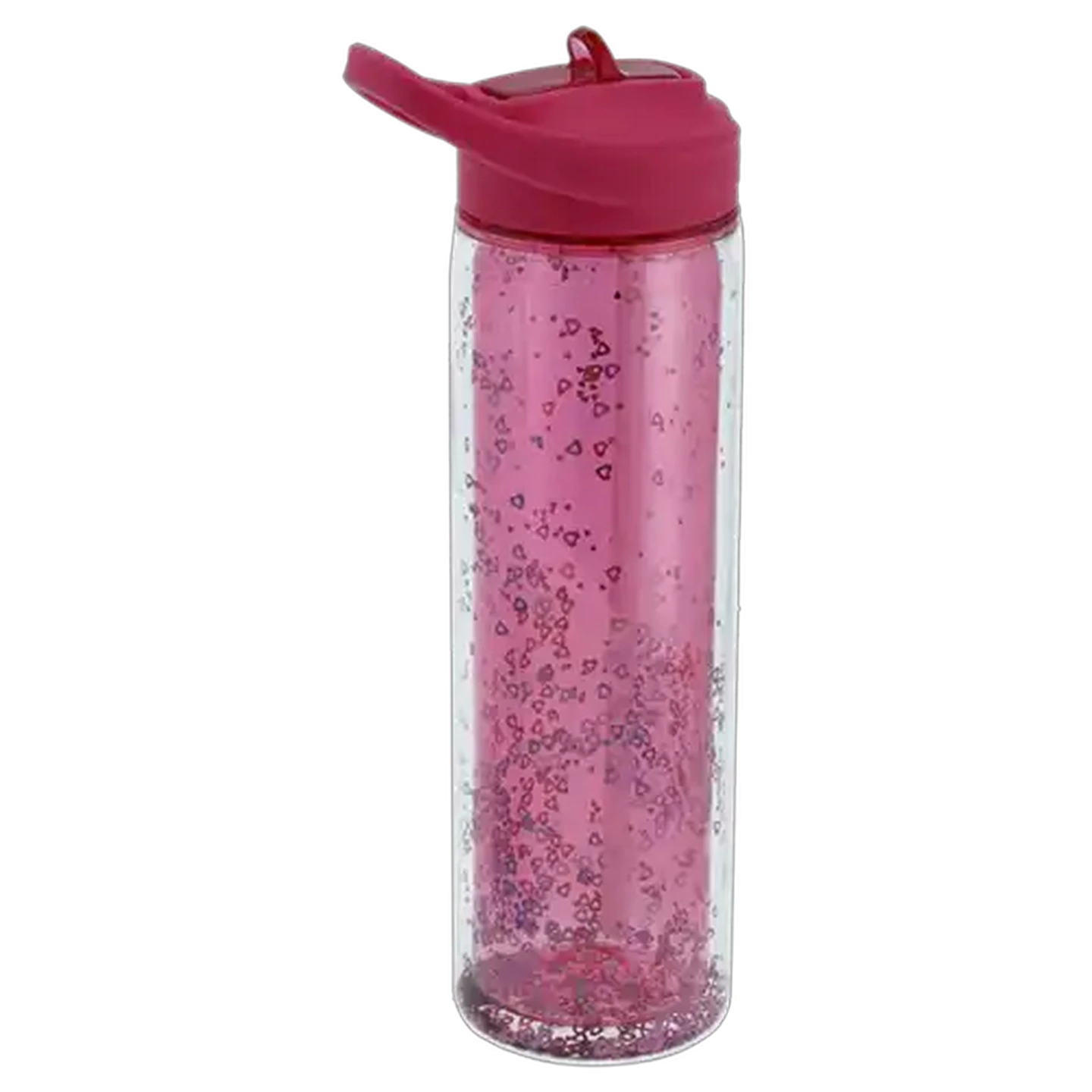 Image of Tritan Glitter Straw Bottle 590ml (Colour May Vary)