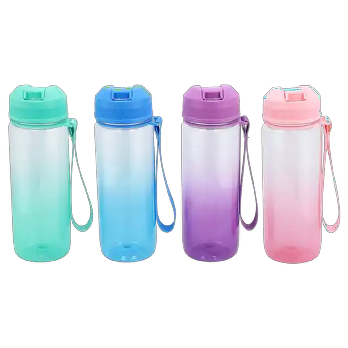 Image of Colourfade Bottle with Straw 750ml (Colour May Vary)