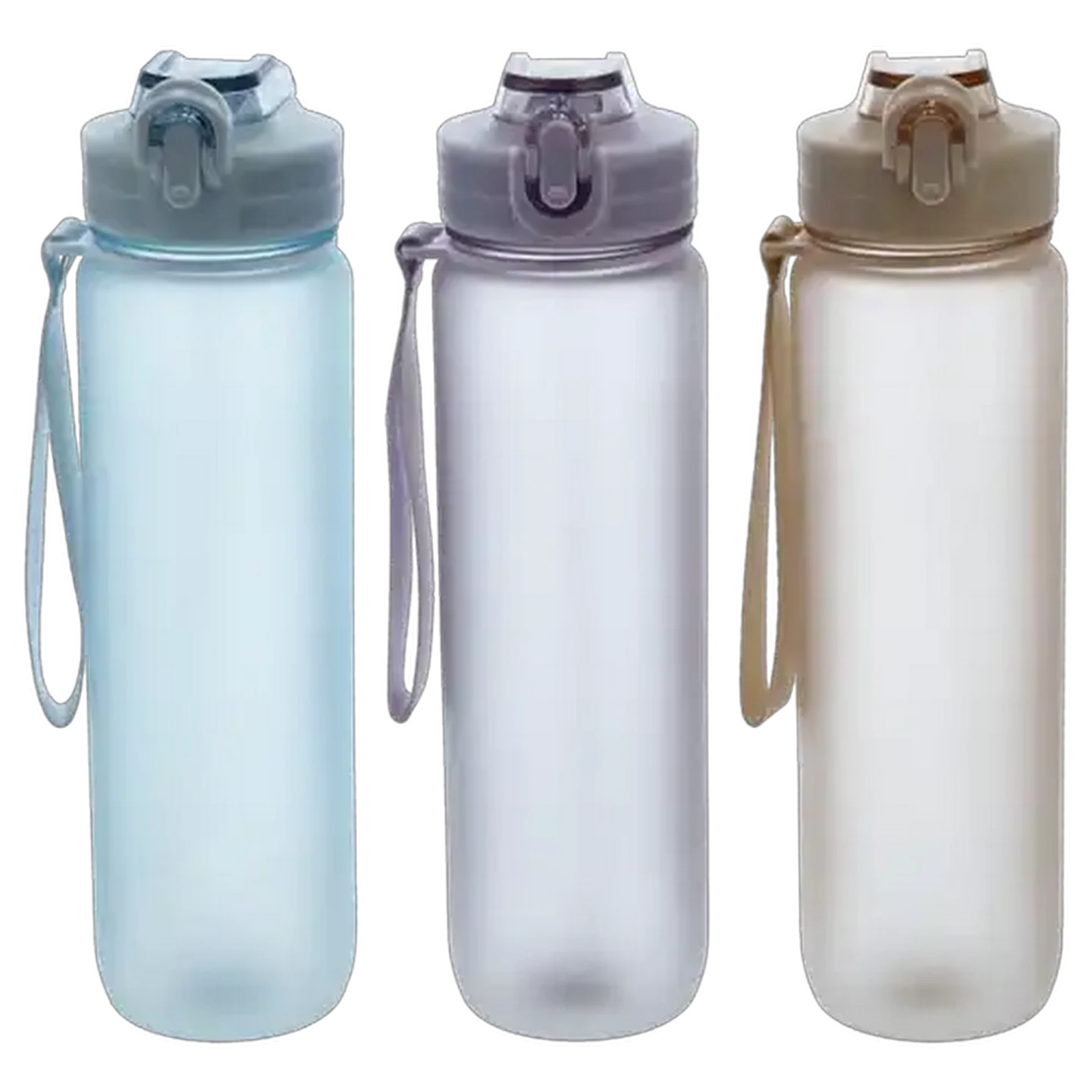 Image of Yoga Zen Plastic Bottle with Straw 1L (Colour May Vary)