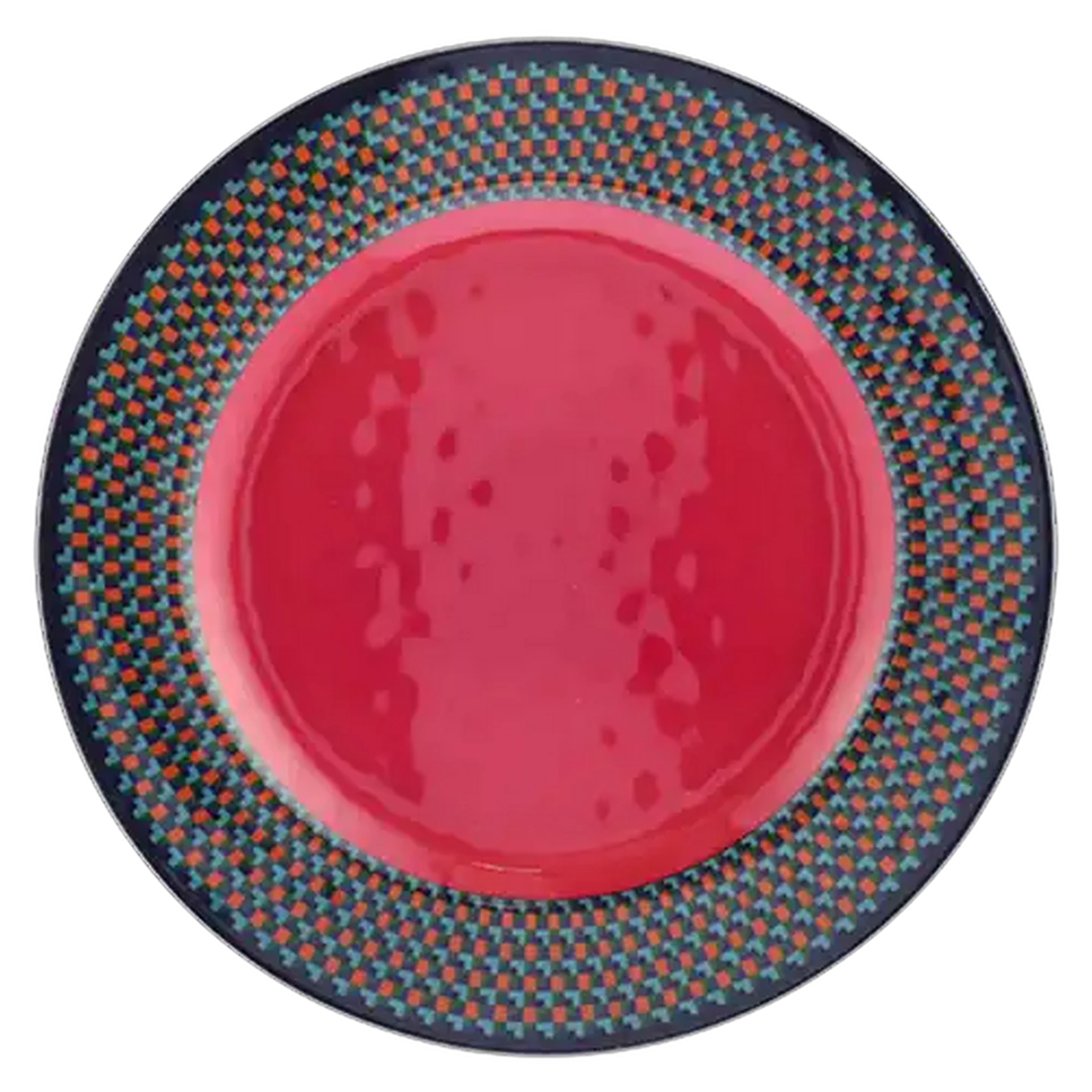 Image of Melamine Mix Pattern Plate 26cm (Design May Vary)
