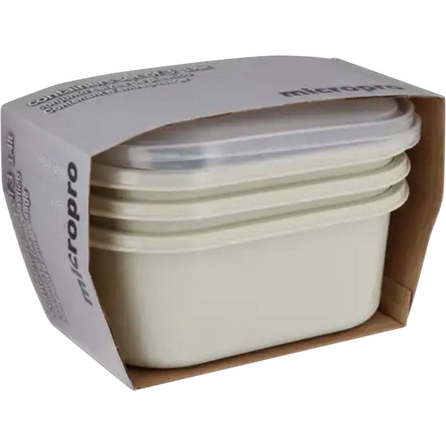 Image of Micropro Rectangular Container Set 3-Pack