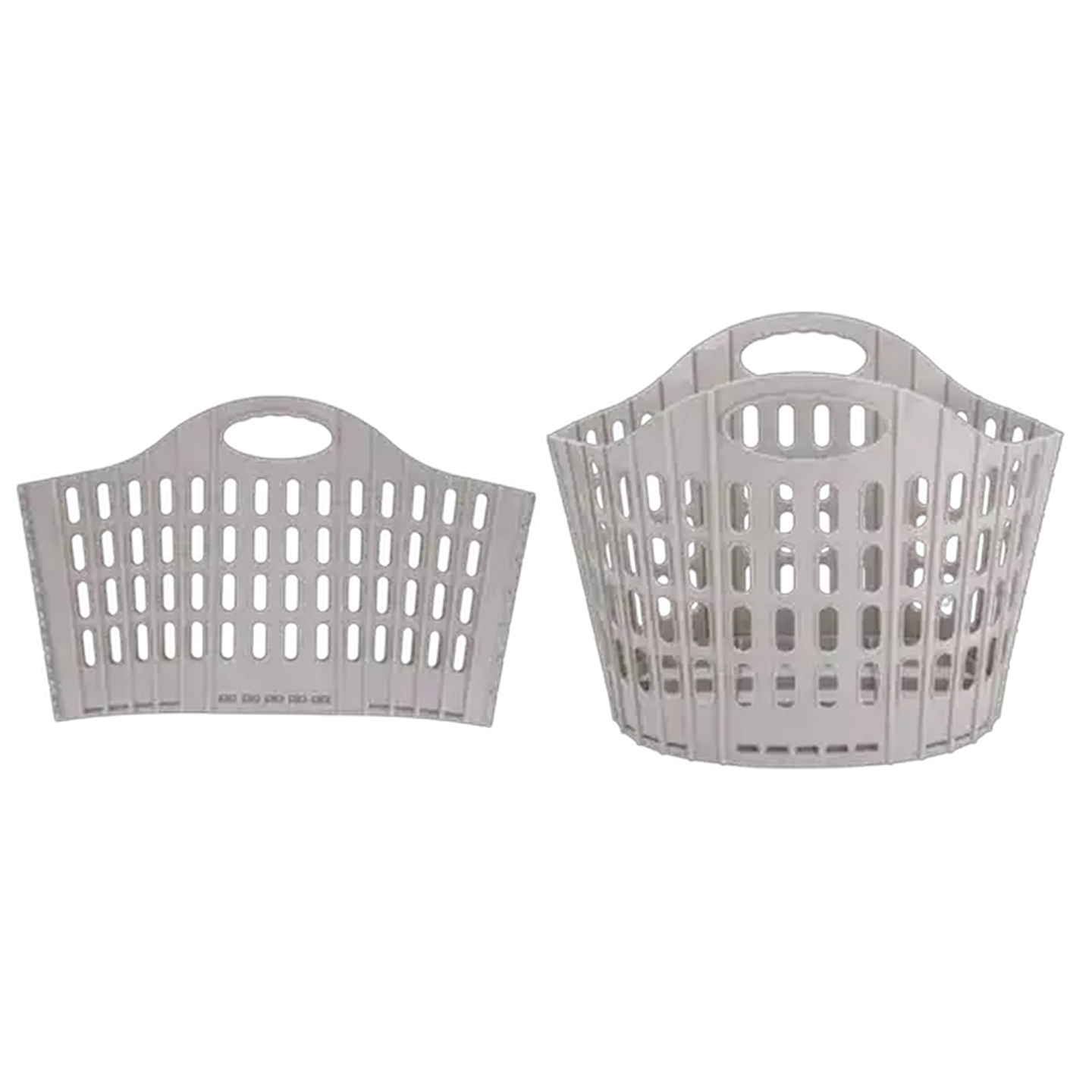Image of Foldable Grey Laundry Basket 38L