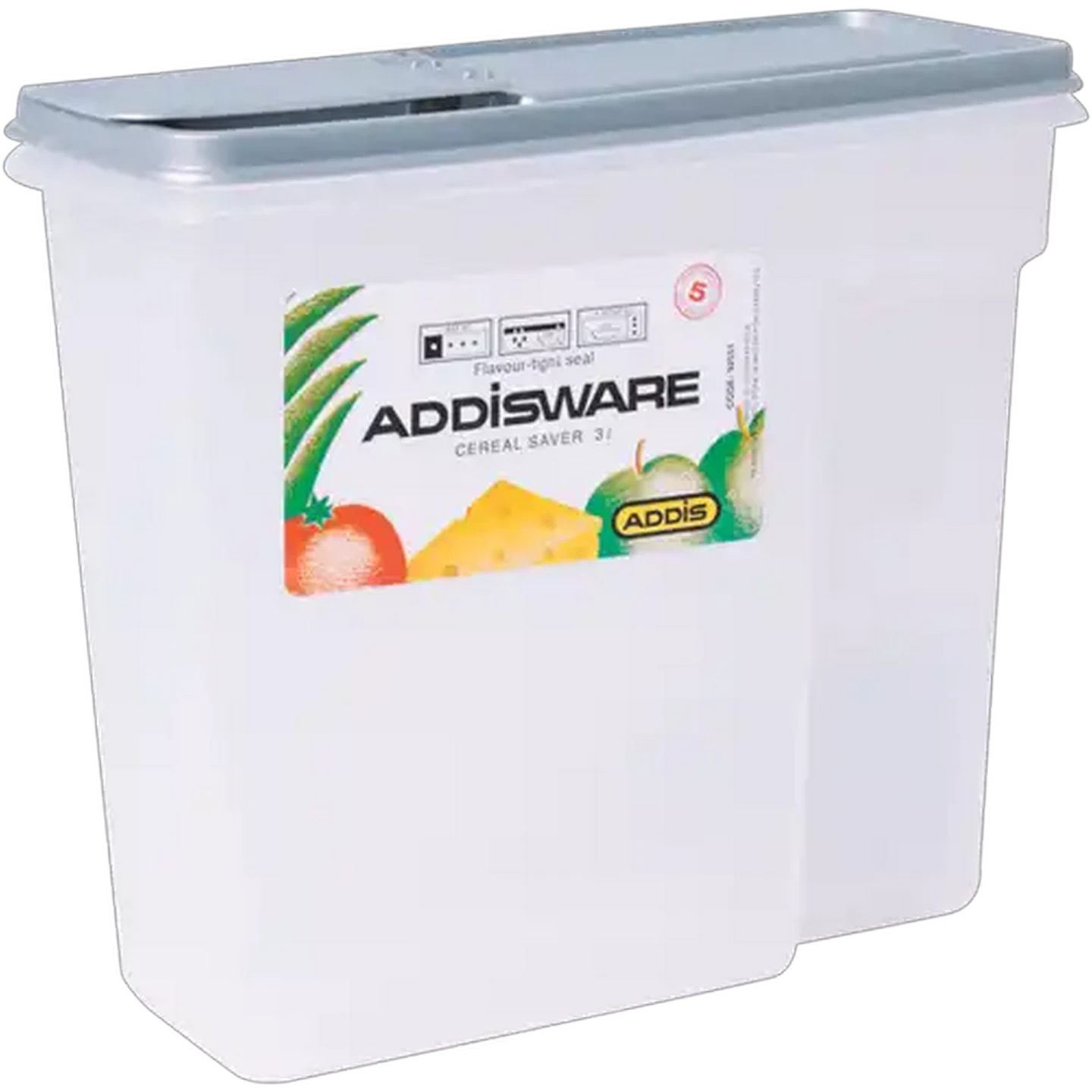 Image of ADDIS Steel Grey Cereal Saver 3L