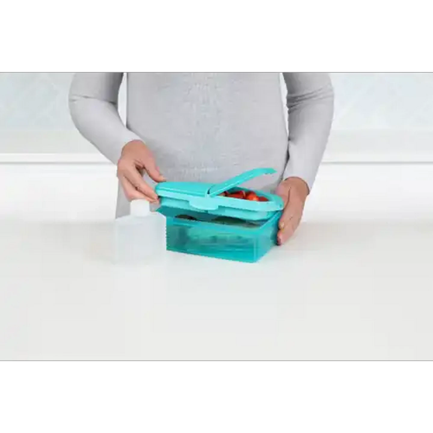 Image of Sistema Teal Slimline QUADDIE Lunch Box 1.5L