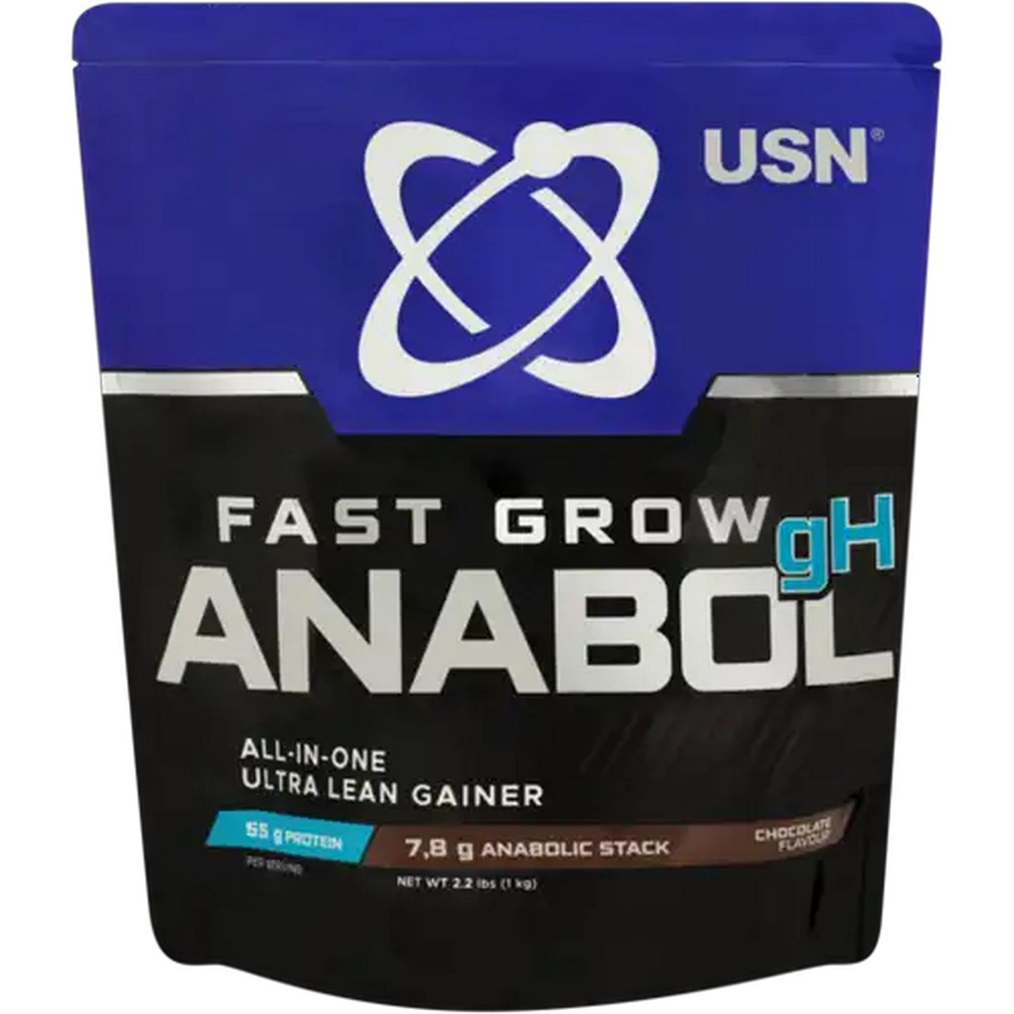 Image of USN Chocolate Flavour Fast Grow Anabol gH 1kg