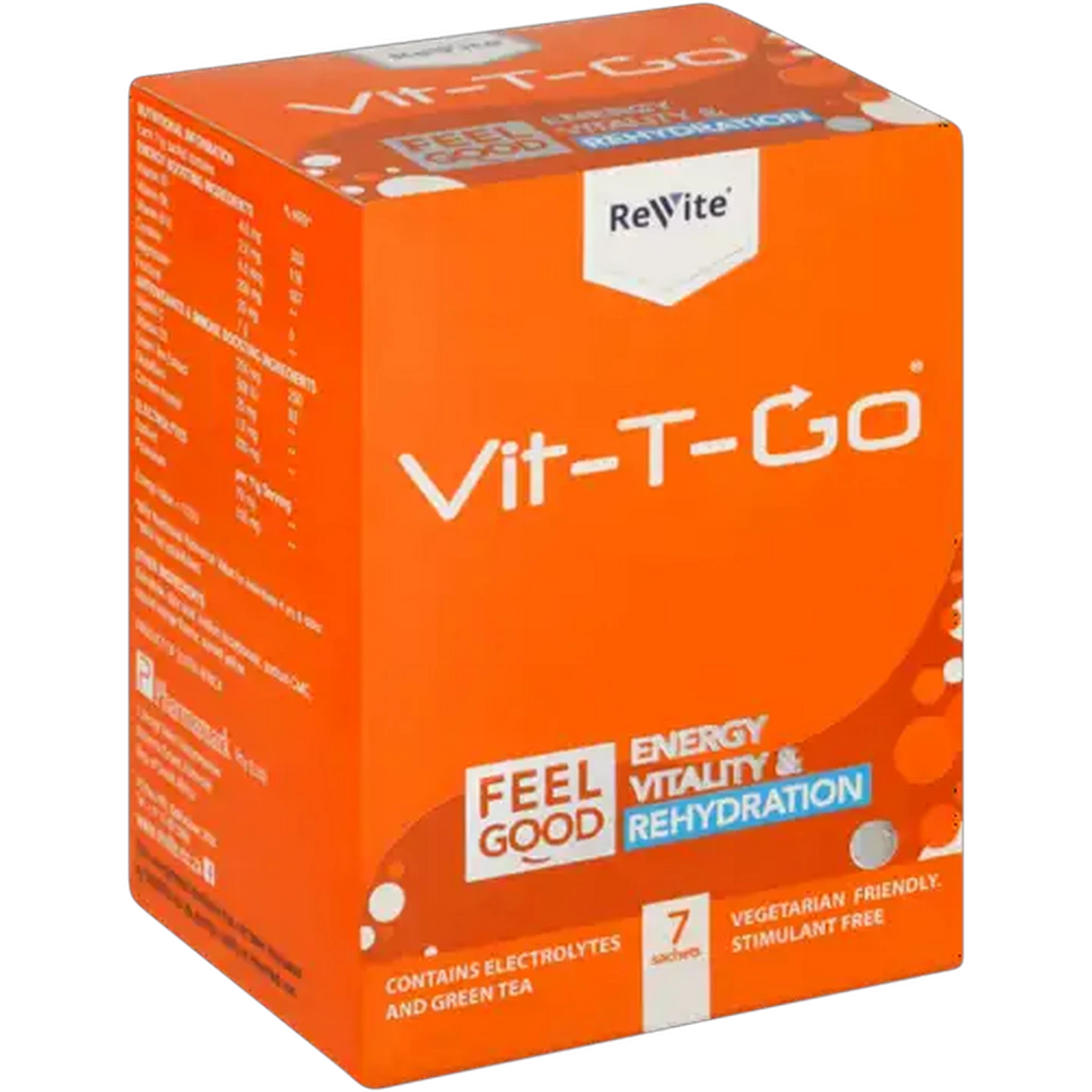 Image of Revite Vit-T-Go Rehydration Supplement 7 Pack