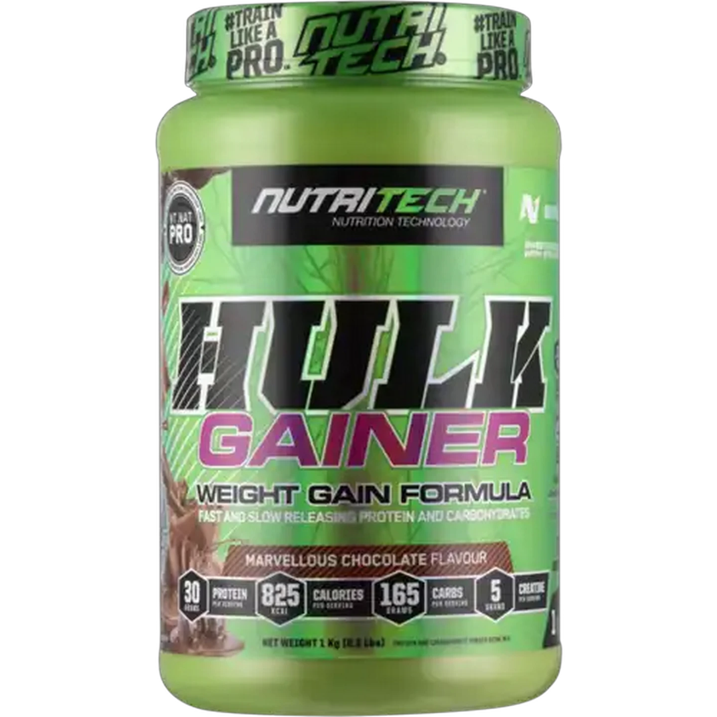 Image of NutriTech Chocolate Flavoured Hulk Gainer Formula 1kg