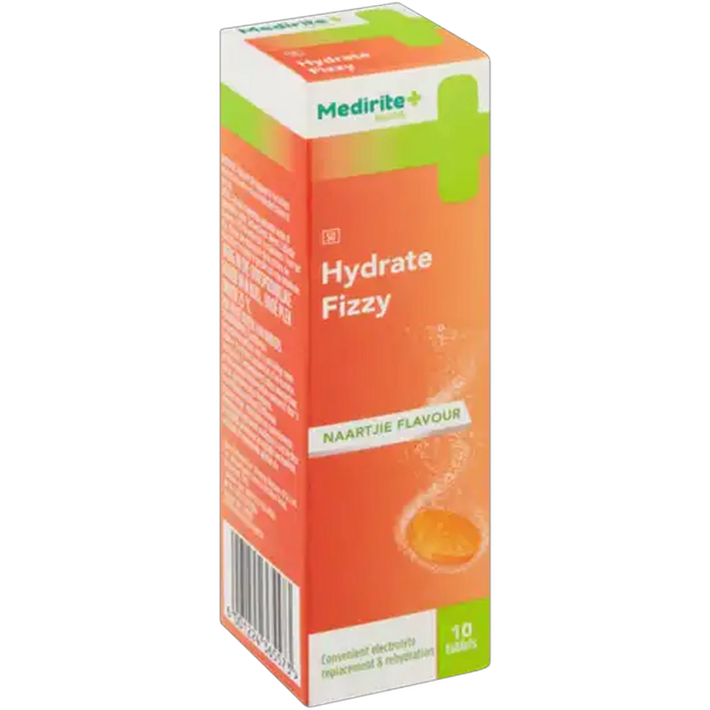 Image of Medirite Naartjie Flavoured Hydrate Fizzy Effervescent Tablets 10 Pack