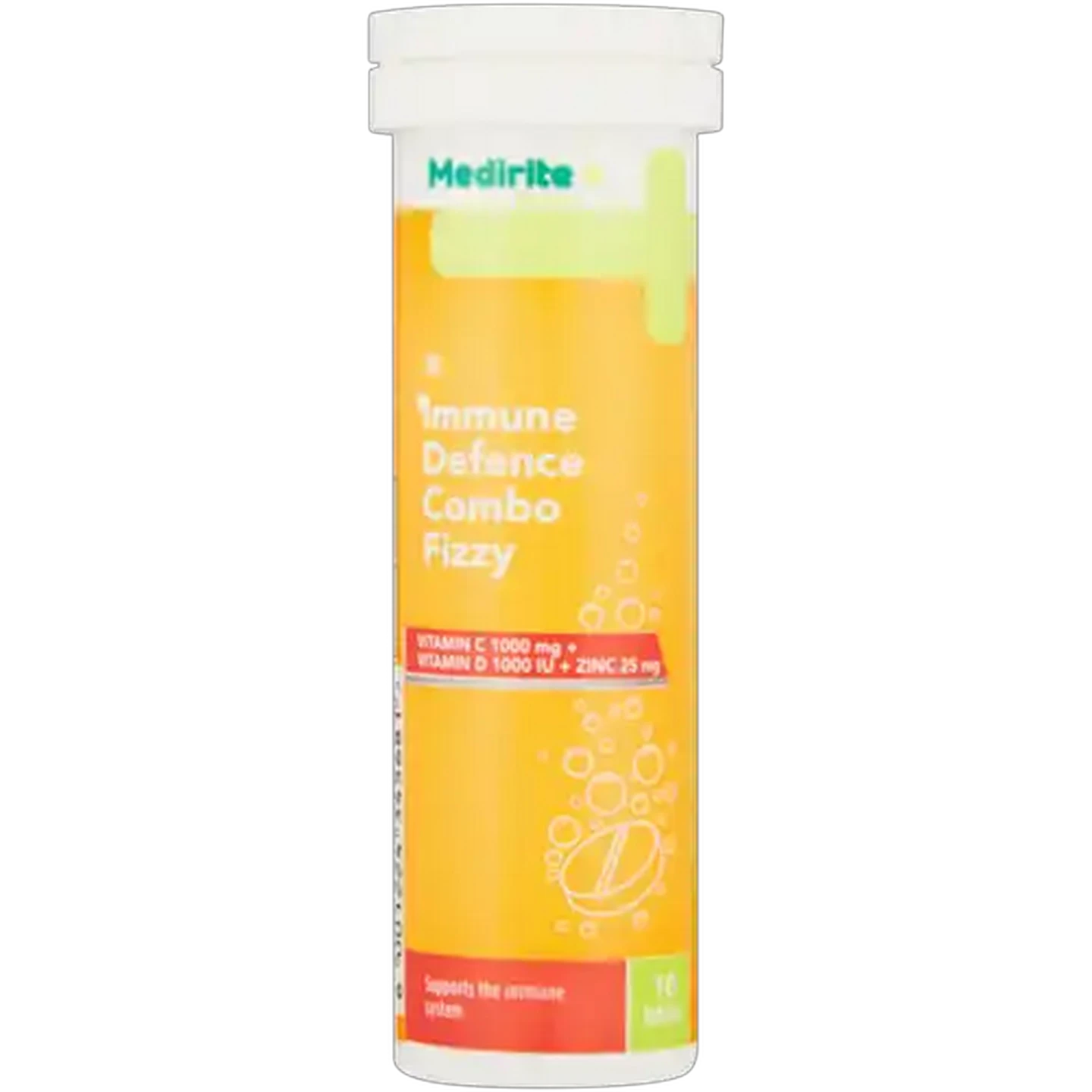 Image of Medirite Naartjie Flavoured Hydrate Fizzy Effervescent Tablets 10 Pack