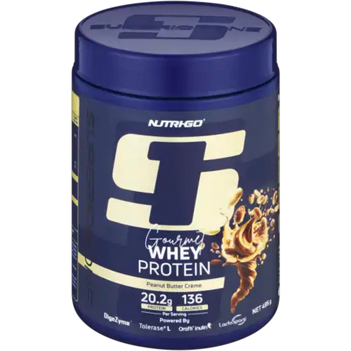 Image of Nutri-Go Peanut Butter Crème Gourmet Whey Protein 495g