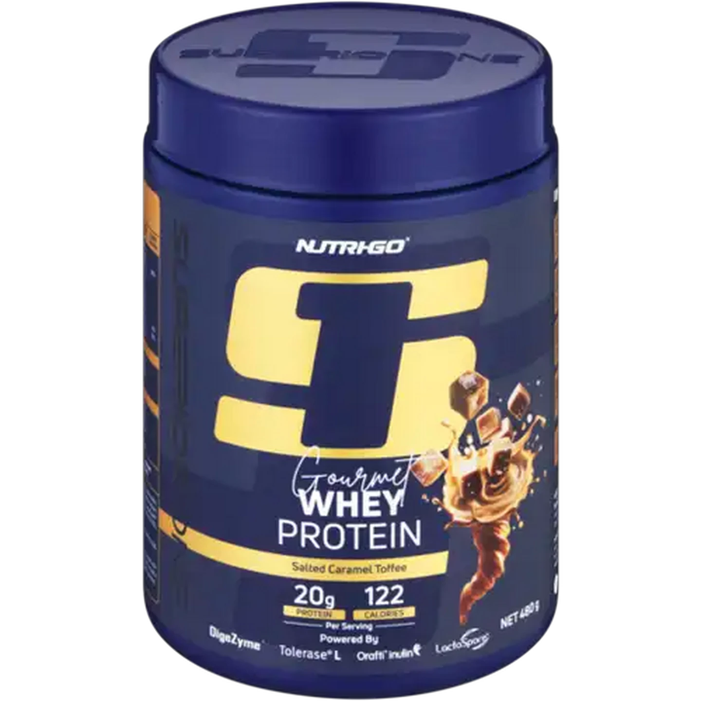 Image of Nutri-Go Salted Caramel Toffee Gourmet Whey Protein 480g