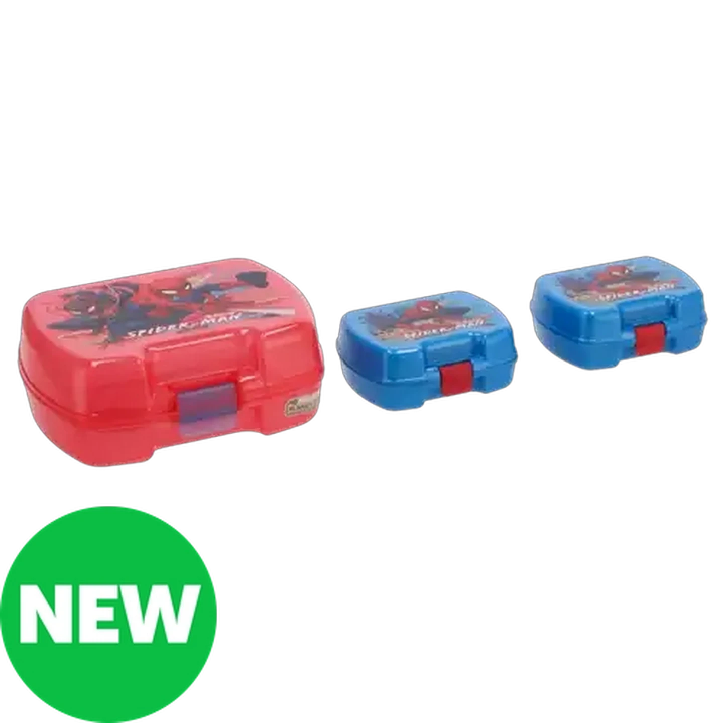 Image of Spider-Man Premium Multi-Compartment Drawing Lunch Box 3-Pack