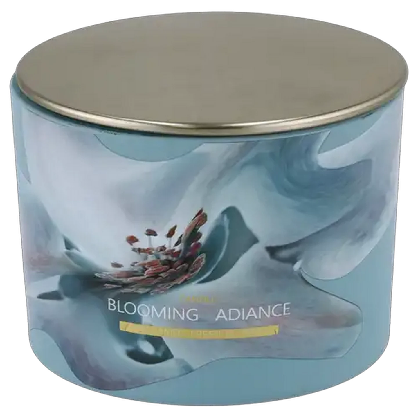 Image of Fresh Blossom Glass Candle with Lid 11 x 8cm