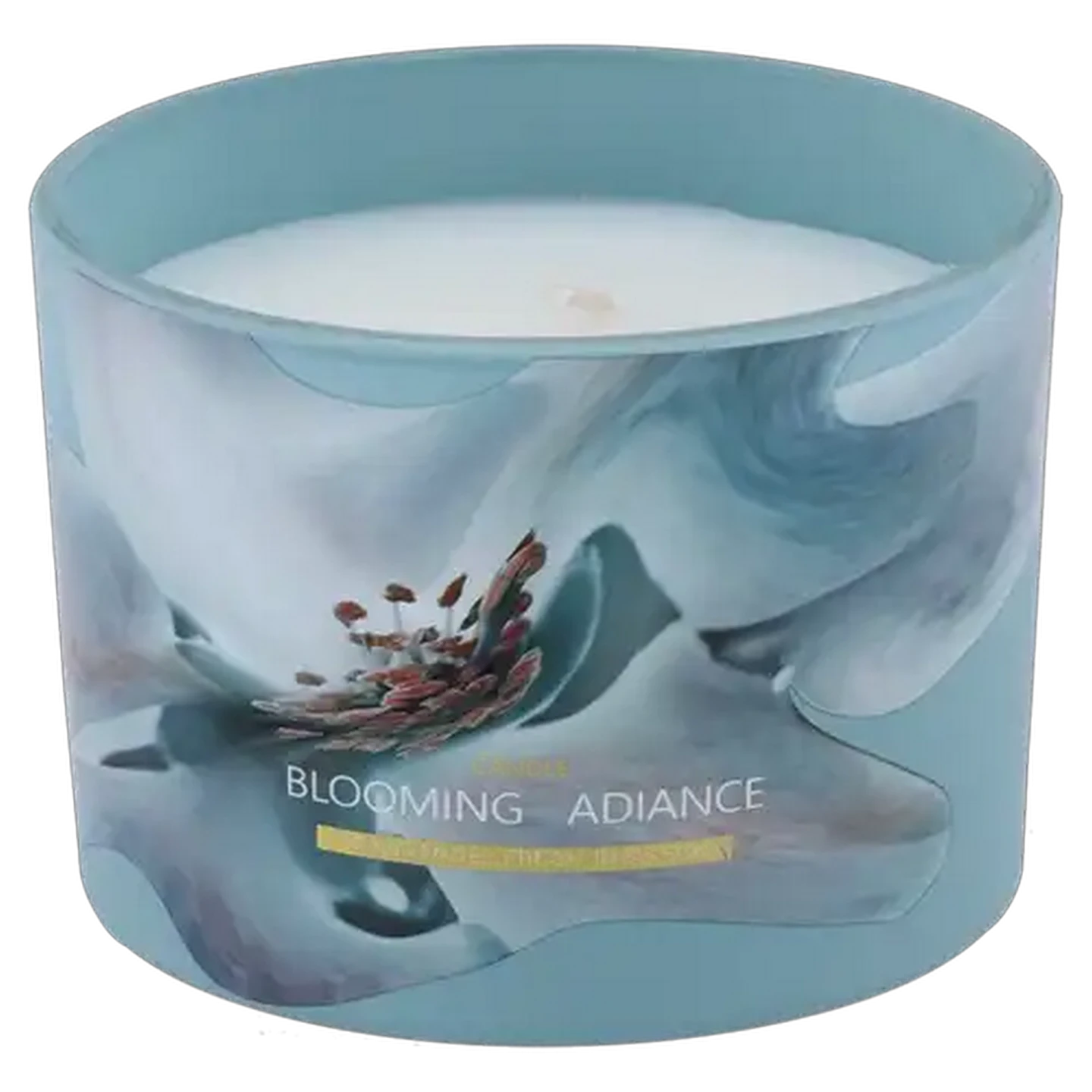 Image of Fresh Blossom Glass Candle with Lid 11 x 8cm