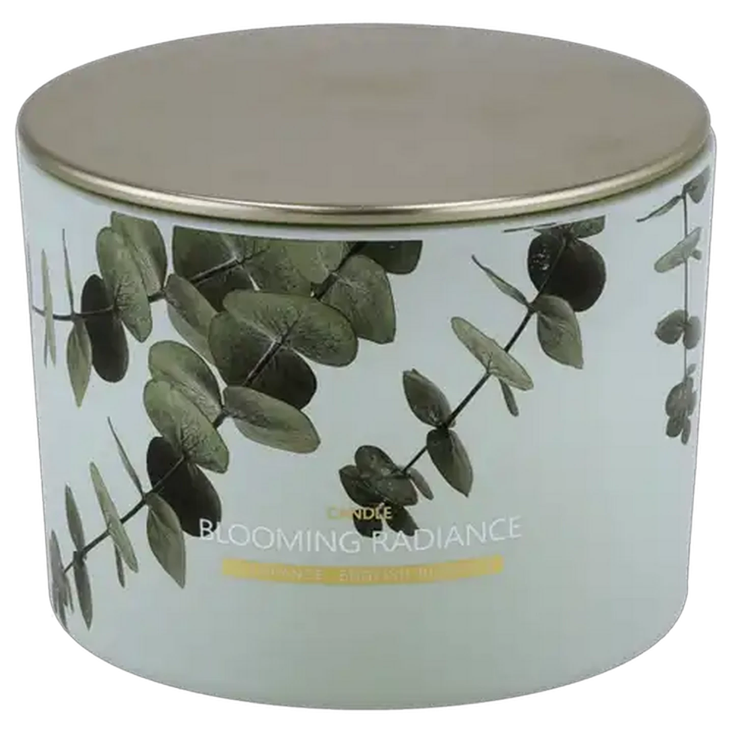 Image of English Blossom Glass Candle with Lid 11 x 8cm