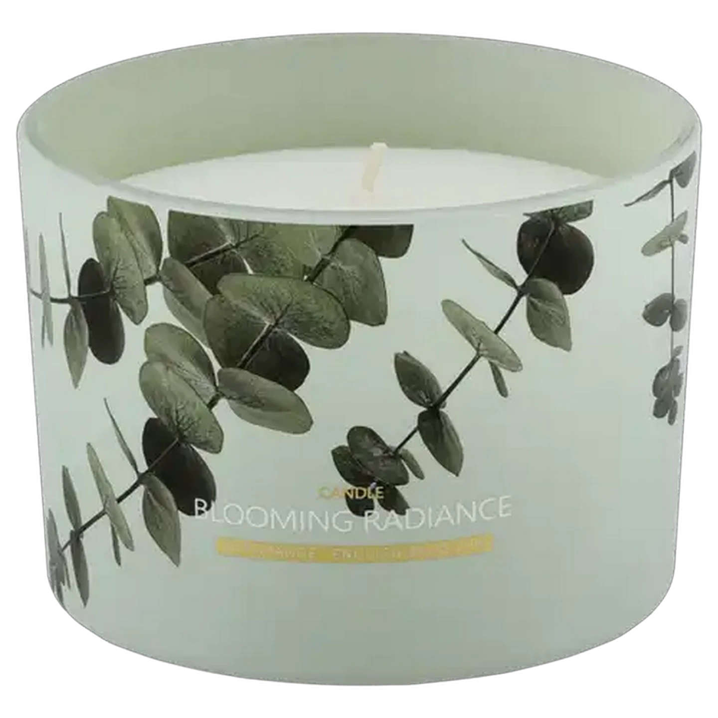 Image of English Blossom Glass Candle with Lid 11 x 8cm