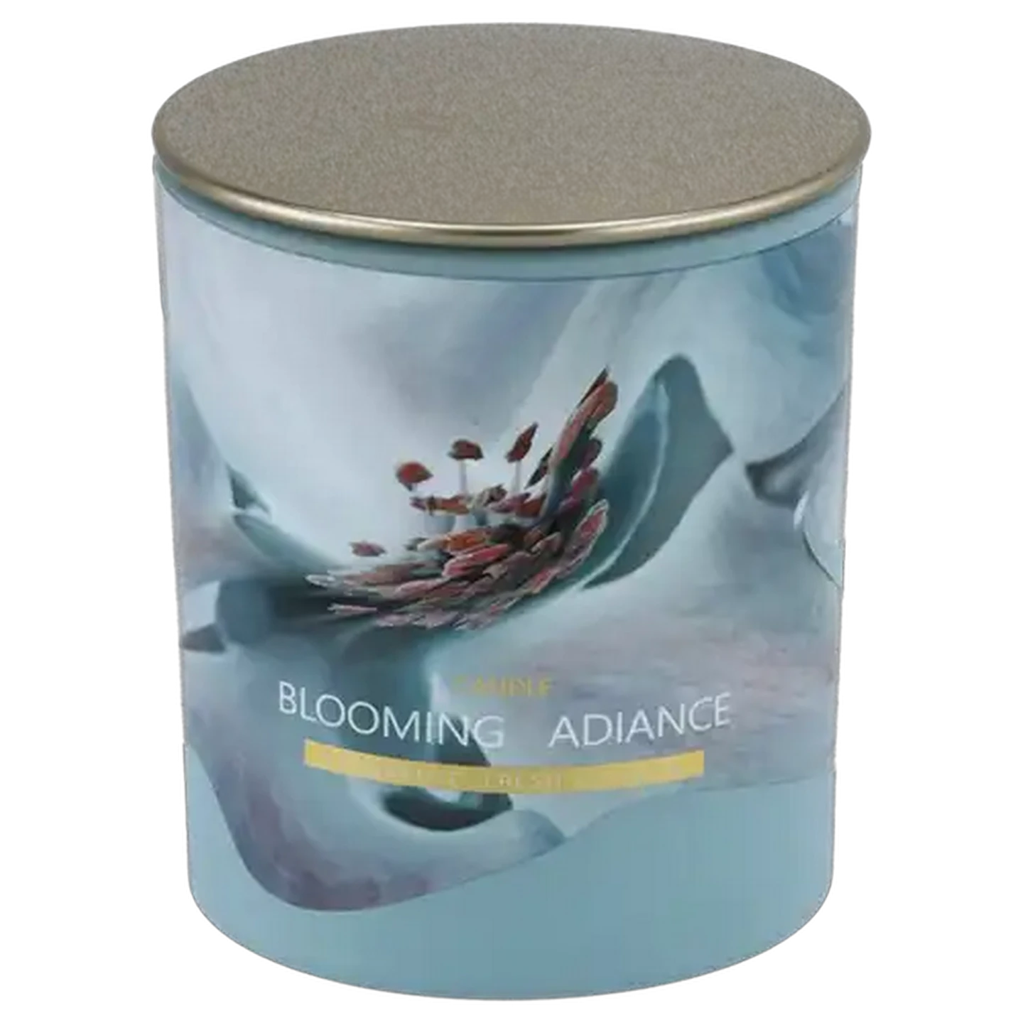 Image of Fresh Blossom Glass Candle with Lid 9 x 8cm