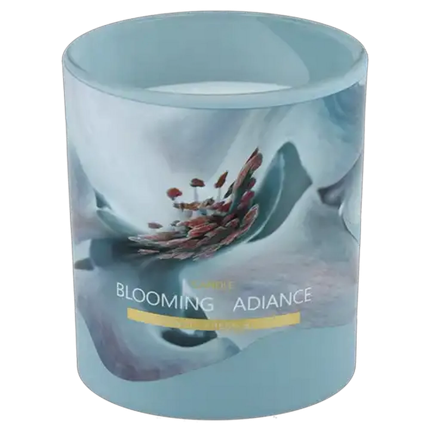 Image of Fresh Blossom Glass Candle with Lid 9 x 8cm
