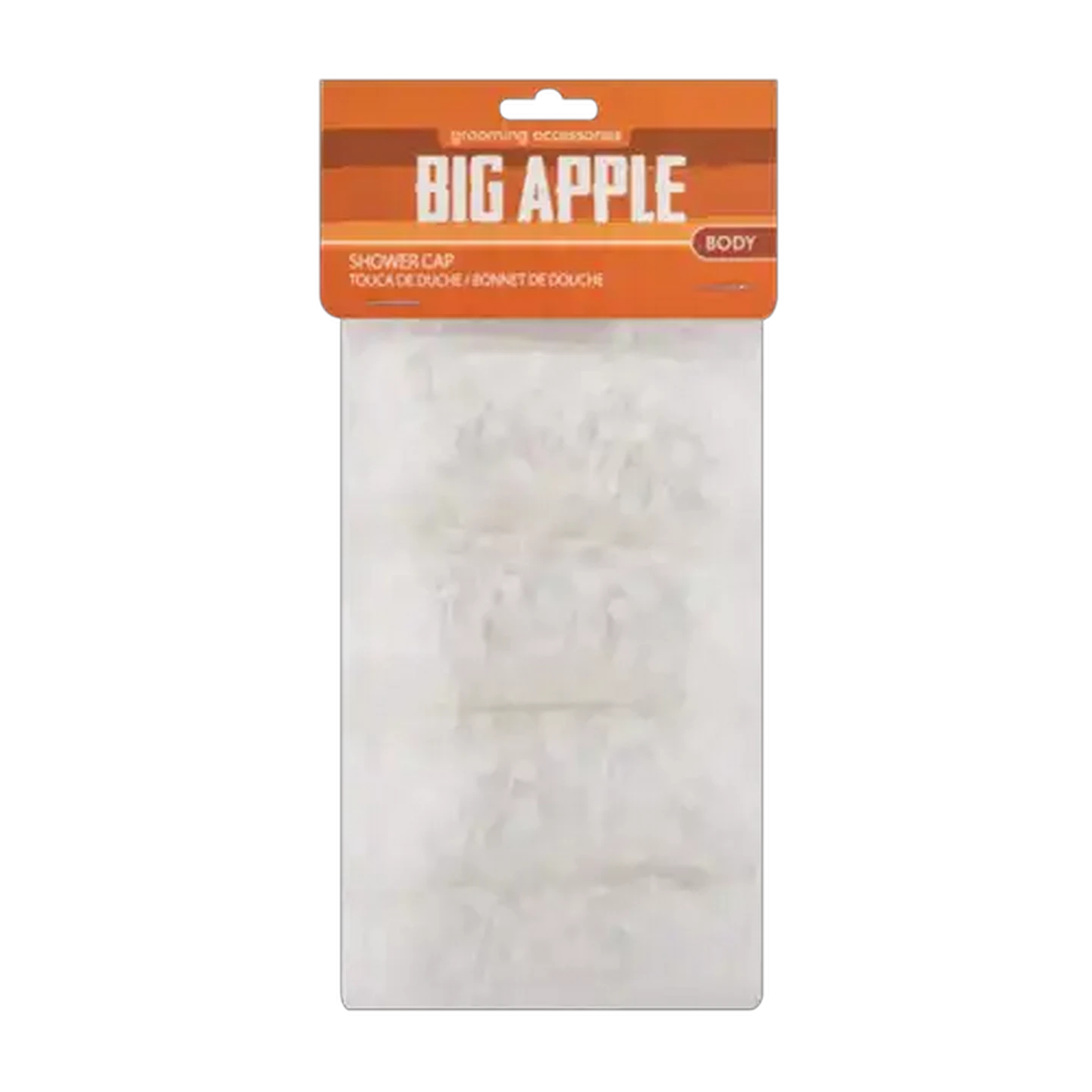Image of Big Apple Transparent Shower Cap 4-Pack