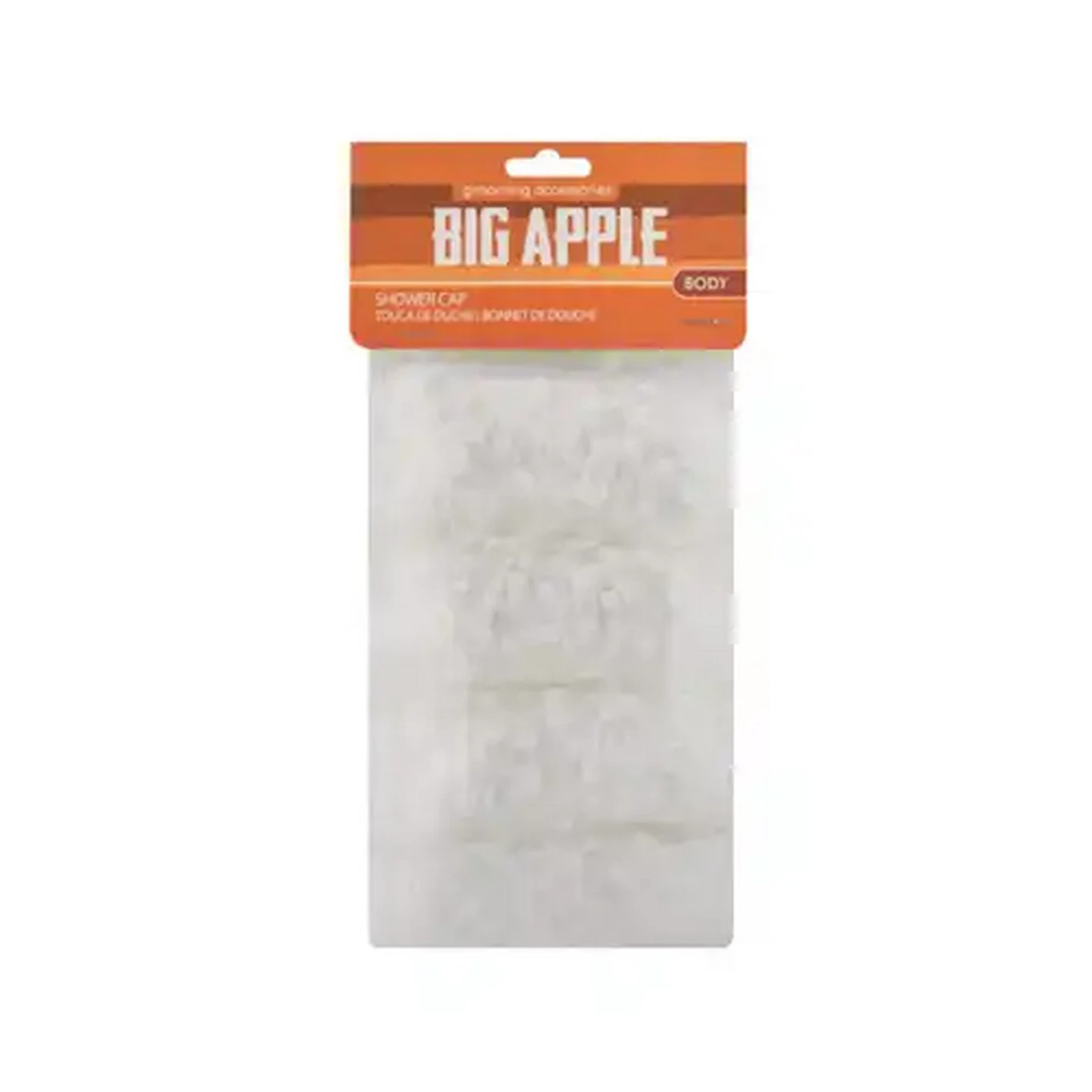 Image of Big Apple Transparent Shower Cap 4-Pack