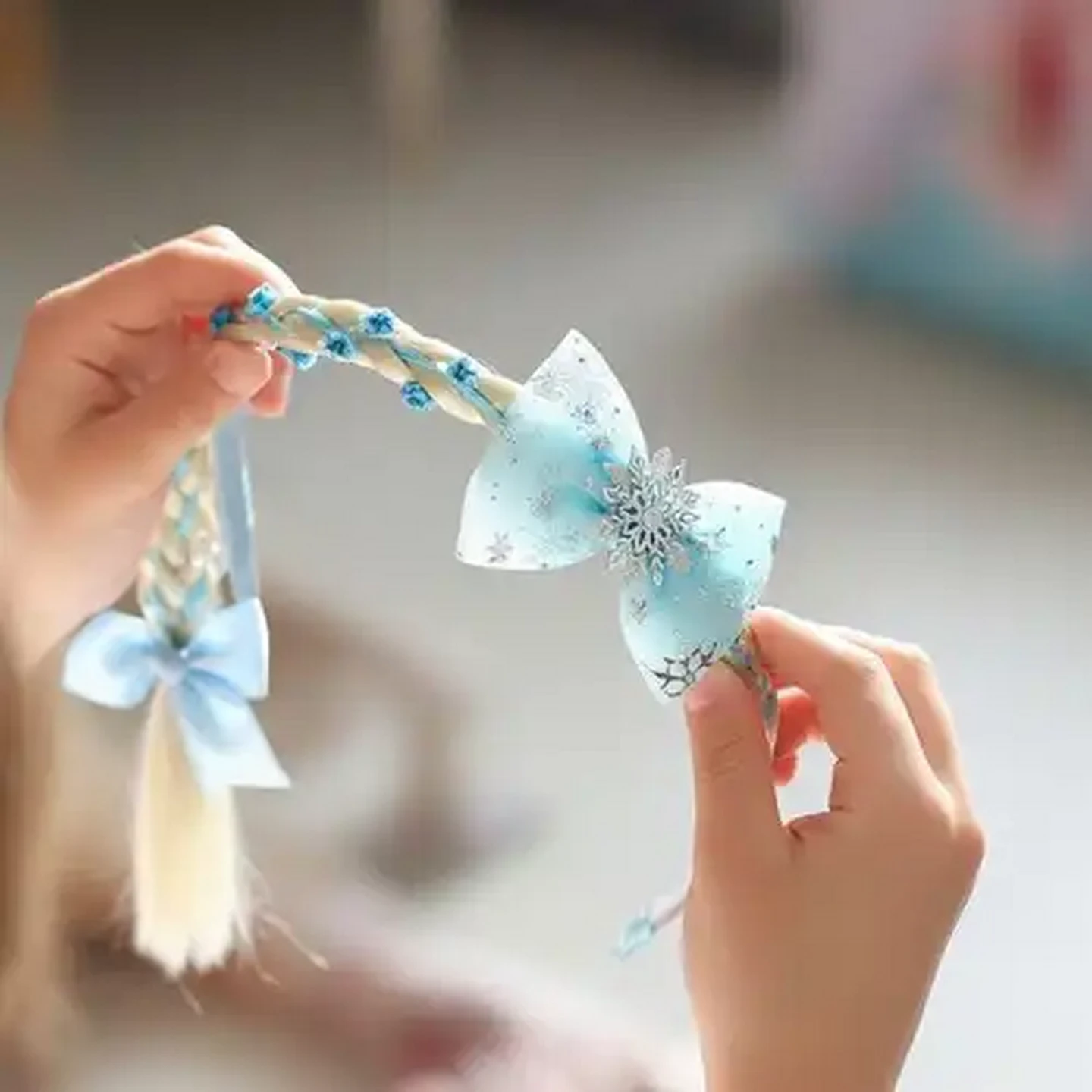 Image of Pretty Girl Hair Snow Flakes Aliceband