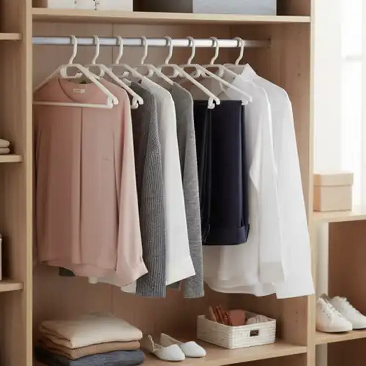 Image of Hyper Value White Hangers 10-Pack