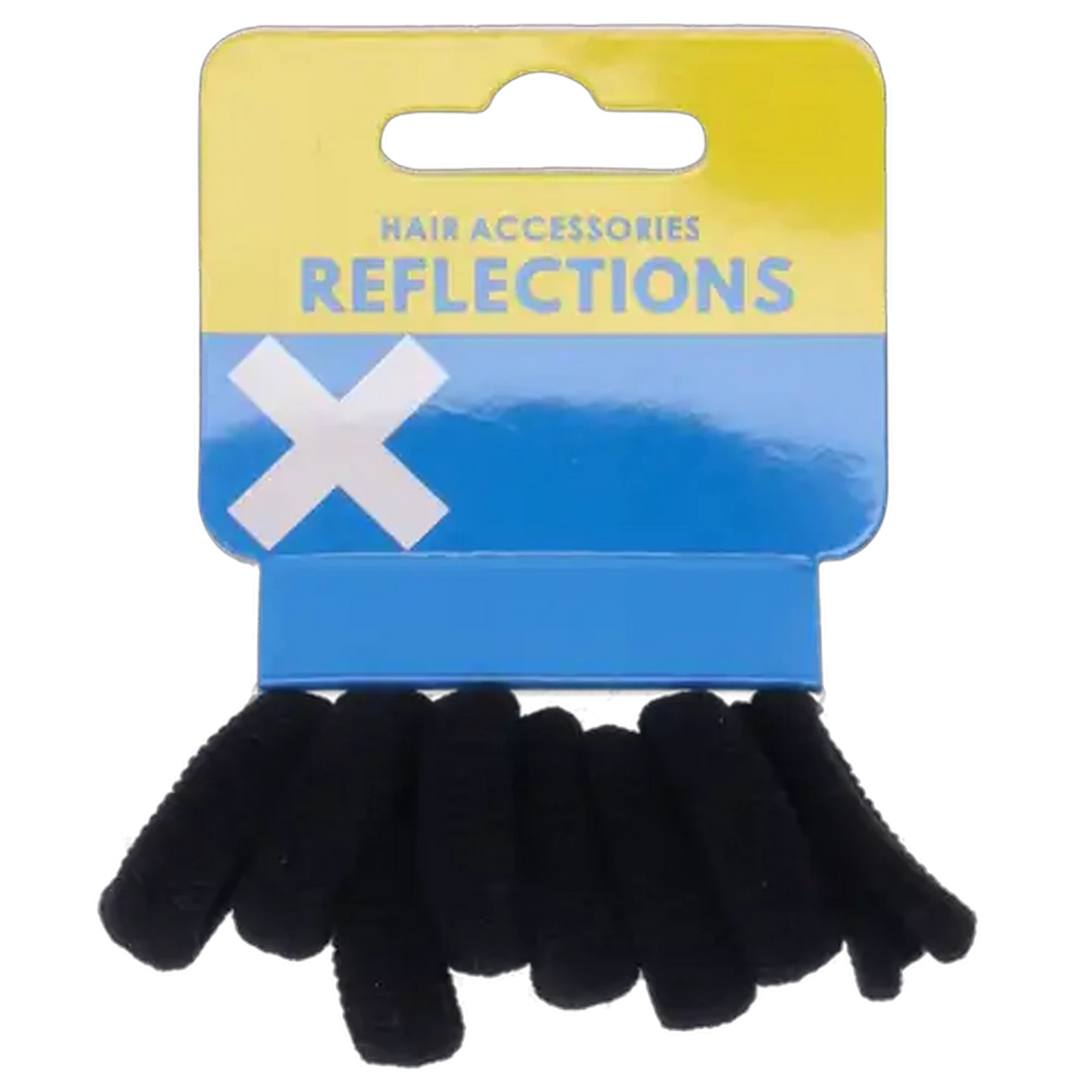 Image of Reflections Black Small Knitted Elastics 8-Piece