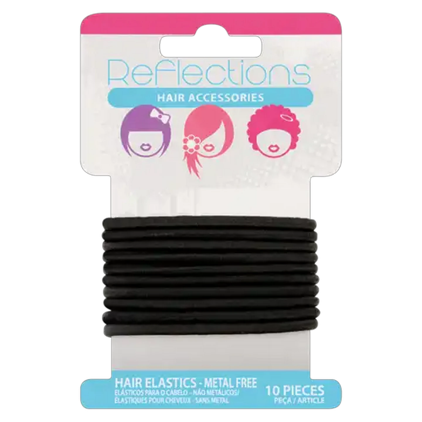 Image of Reflections Hair Elastics Set 10 Piece