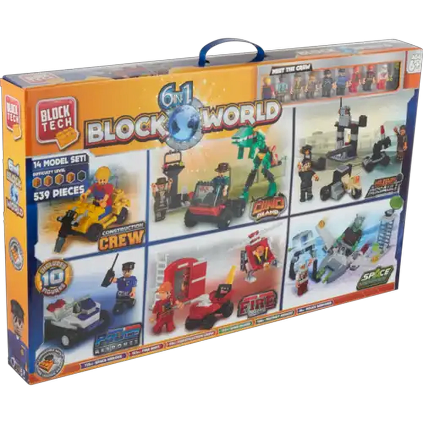 Image of Block Tech 6 In 1 Block World Set