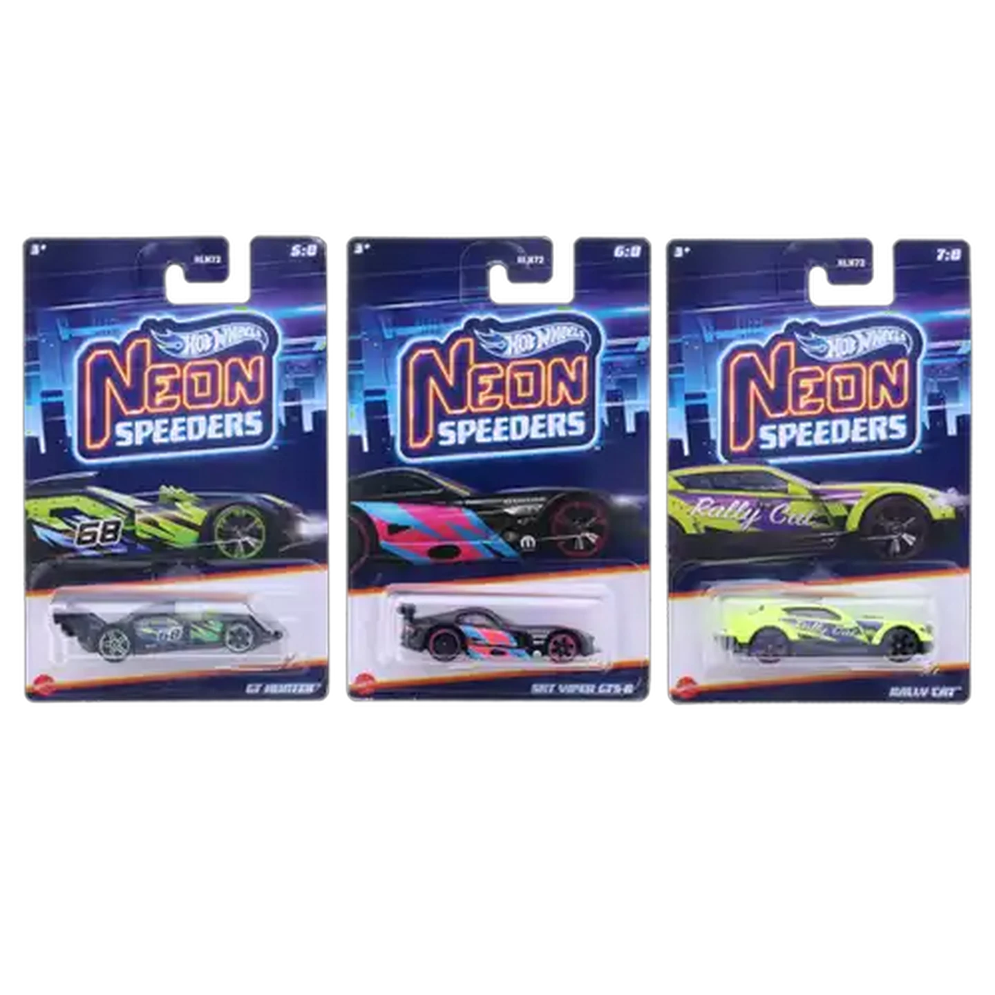 Image of Hot Wheels Neon Speeders Die-Cast Car (Type May Vary)