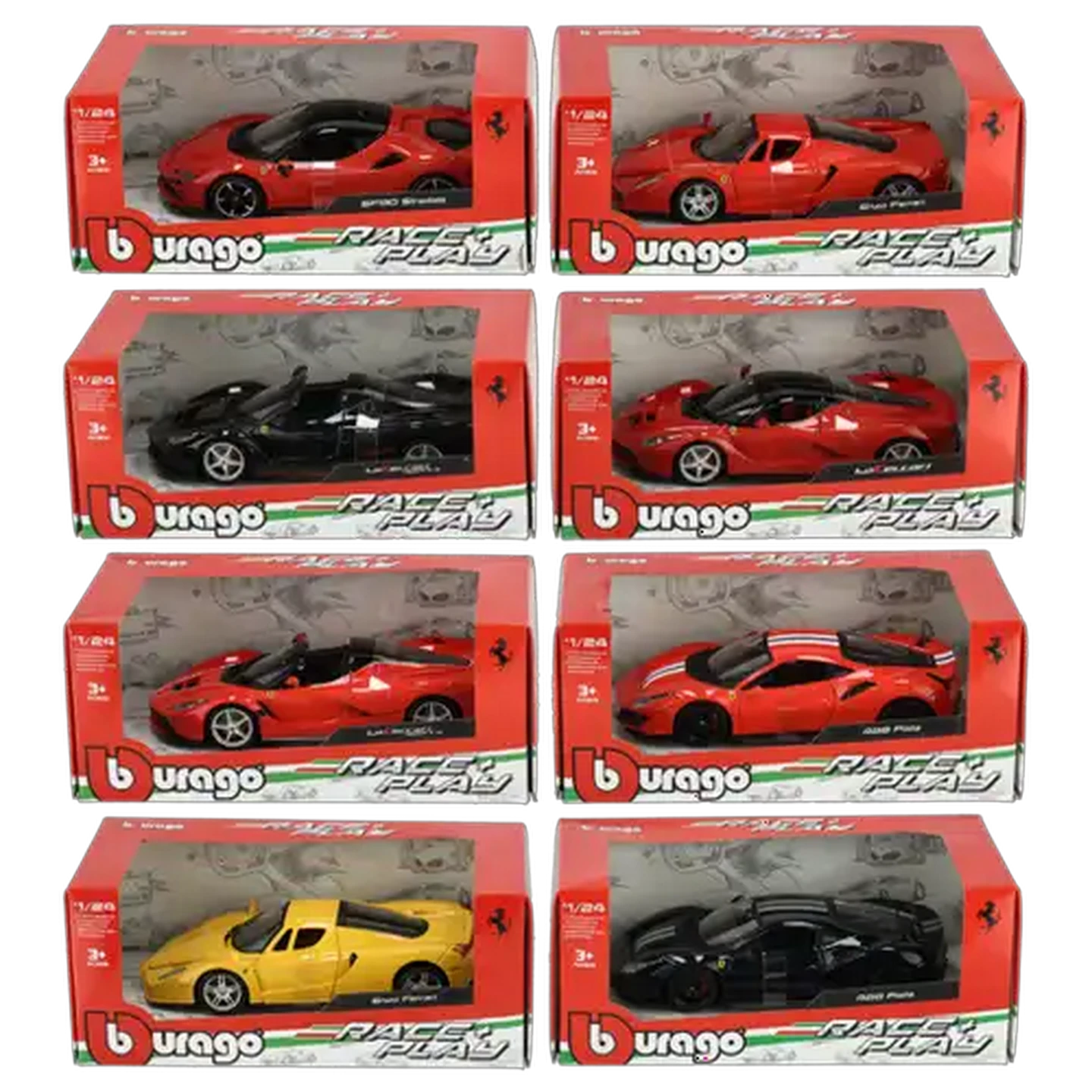 Shoprite ZA | Bburago Ferrari Race & Play Die Cast Cars 1:24 (Type