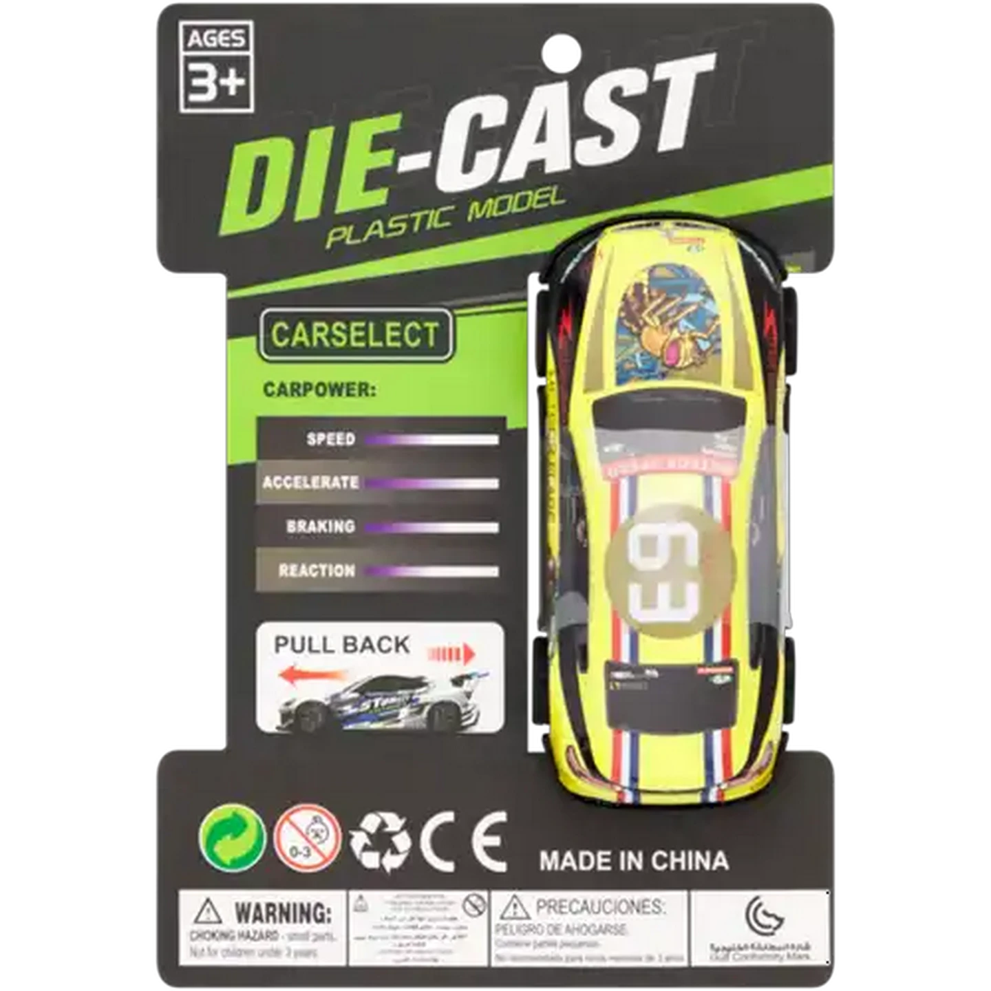 Image of Die-Cast Racer Toy Car 9cm (Type May Vary)