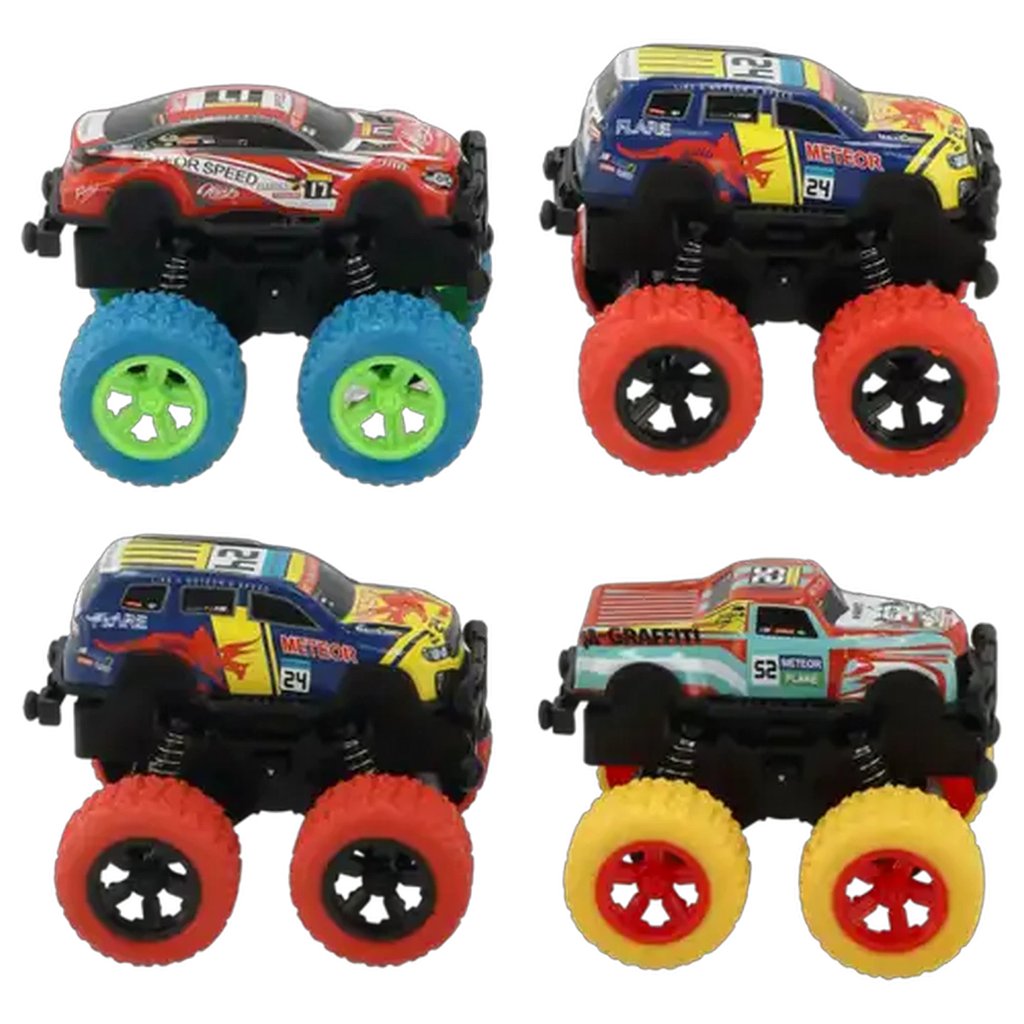 Image of Wheelers Model Car Die Cast Series Off Road Racing Cars 8-Pack (Design May Vary)