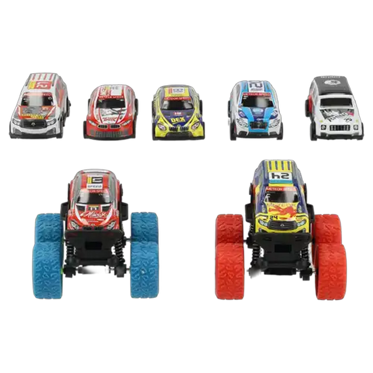 Image of Wheelers Model Car Die Cast Series Off Road Racing Cars 8-Pack (Design May Vary)