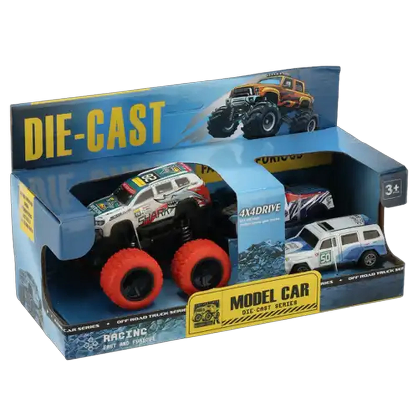 Image of Wheelers Model Car Die Cast Series Off Road Car Set 3-Pack