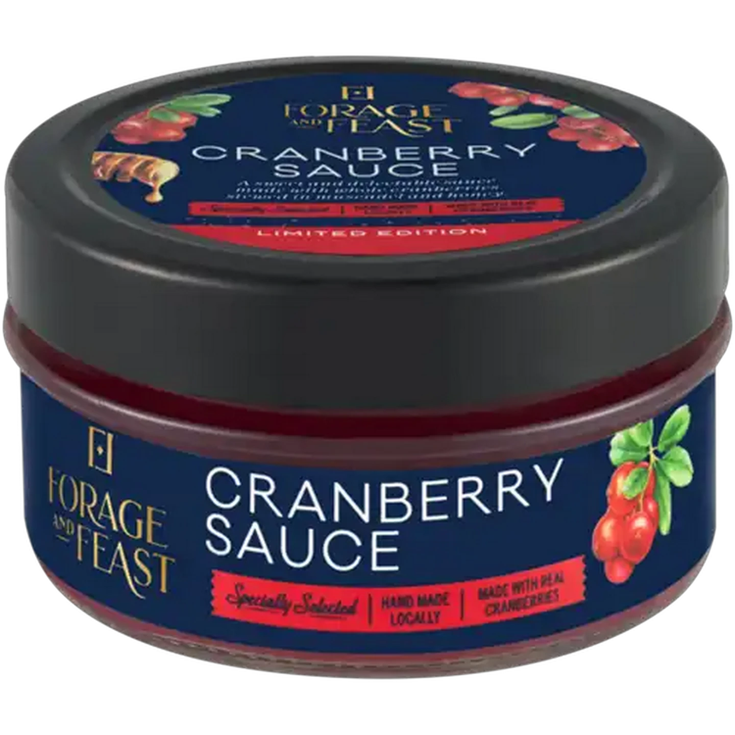 Image of Forage And Feast Limited Edition Cranberry Sauce 130g