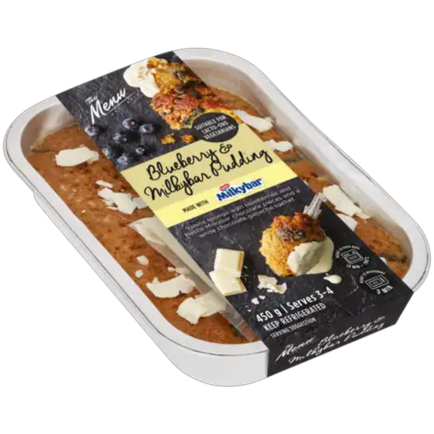 Image of The Menu Blueberry & Milkybar Pudding 450g