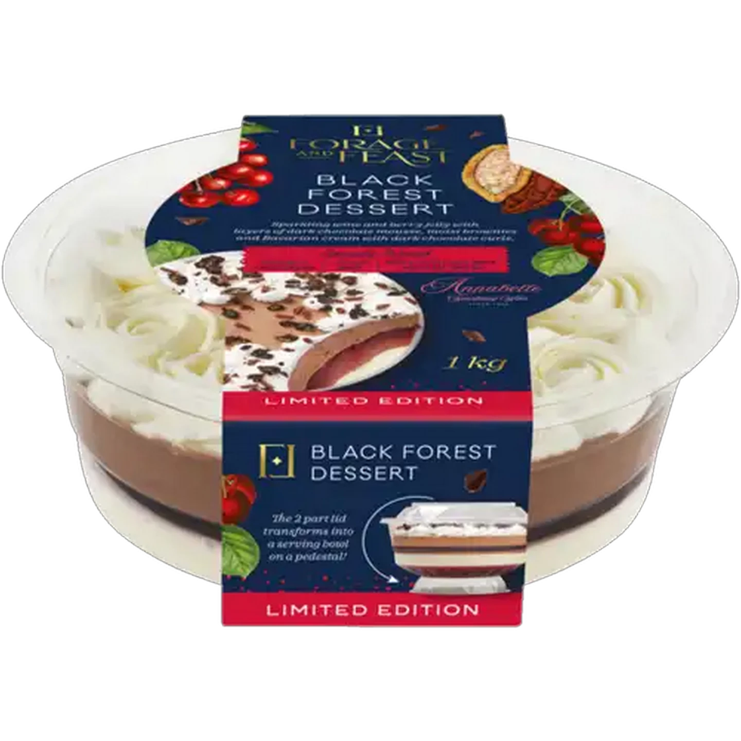 Image of Forage And Feast Limited Edition Black Forest Dessert 1kg