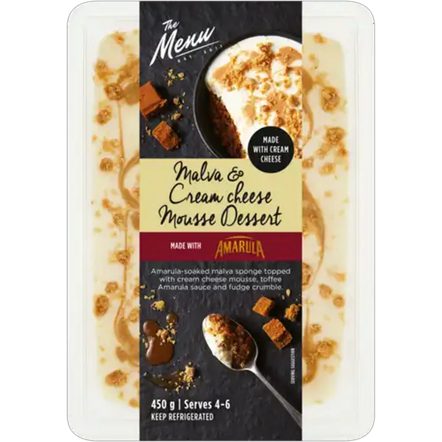 Image of The Menu Malva & Cream Cheese Mousse Dessert 450g