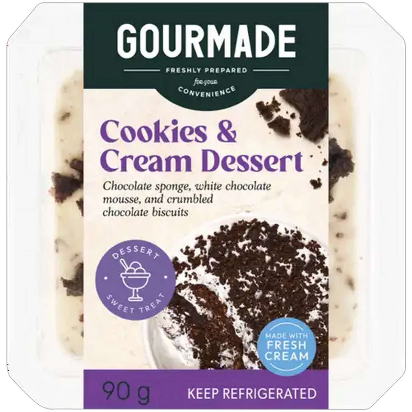 Image of Gourmade Cookies & Cream Dessert 90g